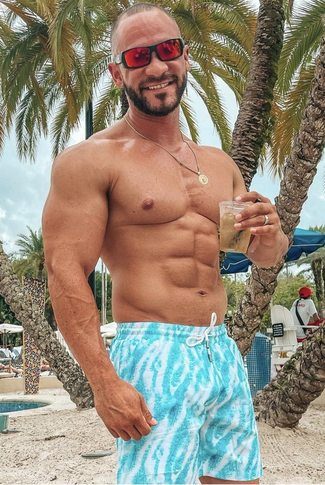 AGUA MEN TRUNKS 5.5" & 7.5" STRETCH - Berry Beachy Swimwear