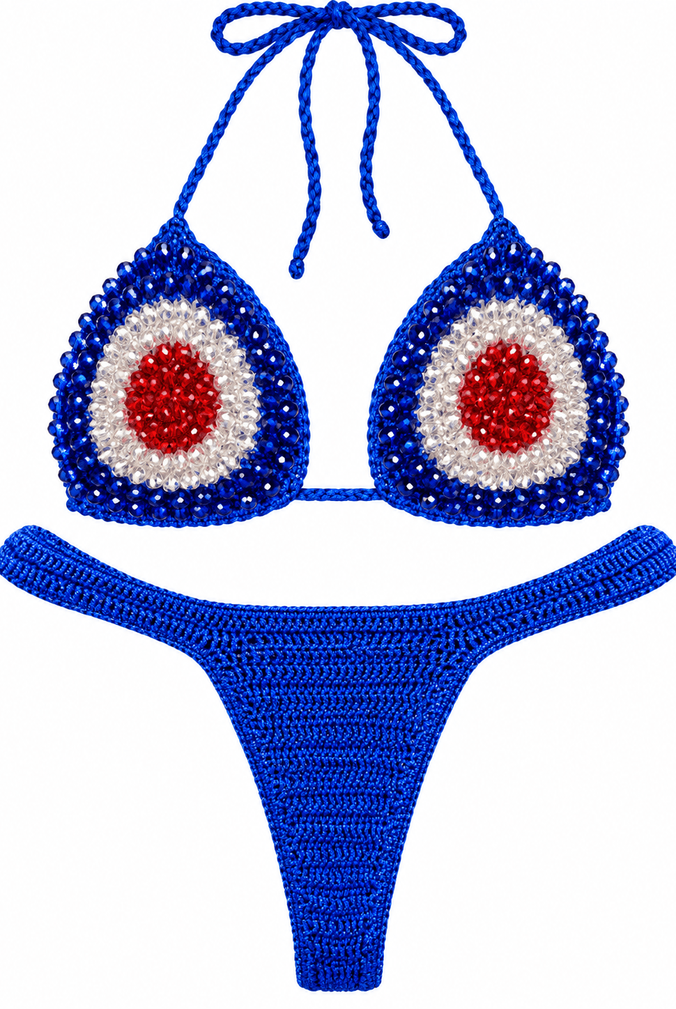 AMERICANA CROCHET BIKINI SET - Berry Beachy Swimwear