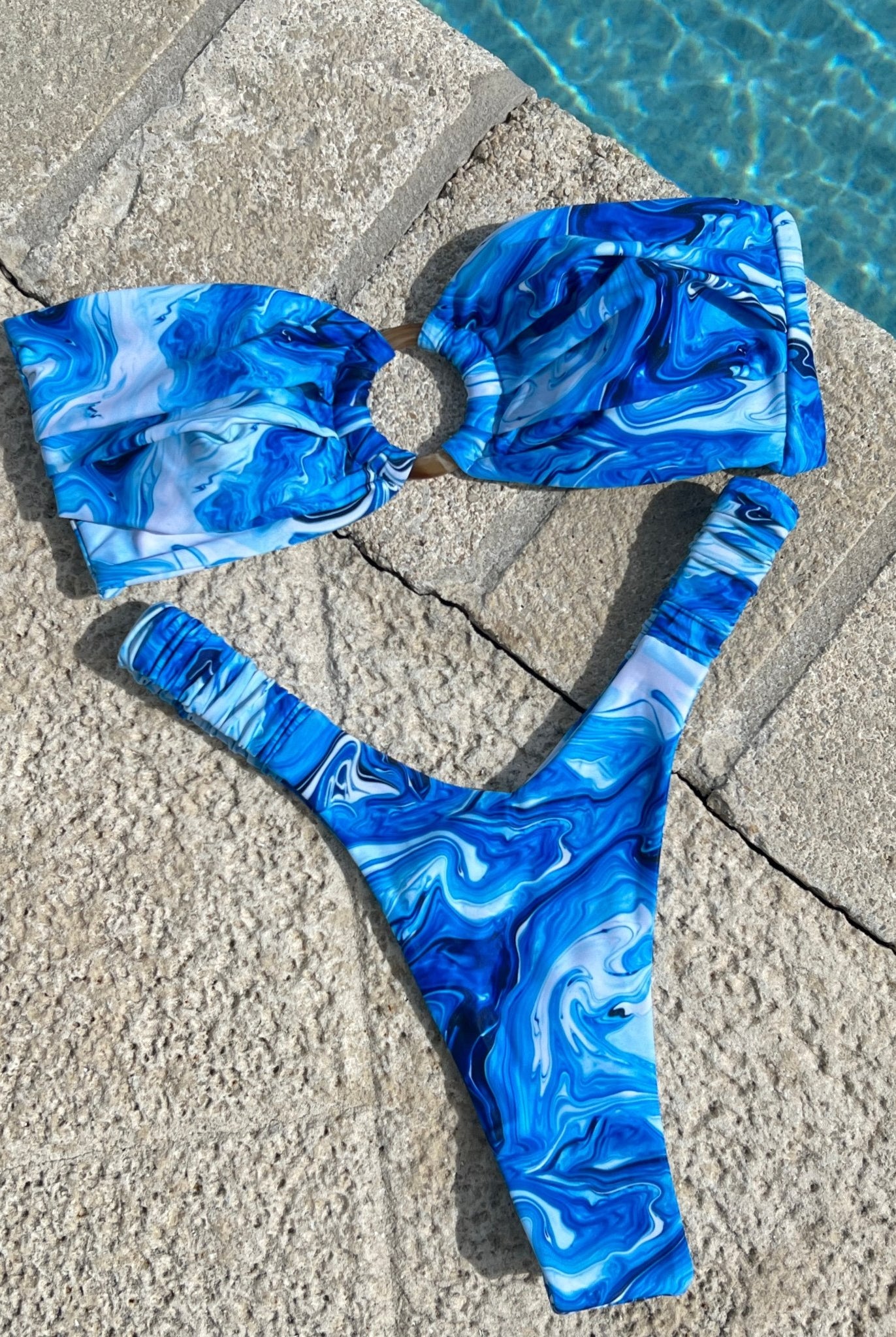 AZURE BANDEAU TOP - Berry Beachy Swimwear