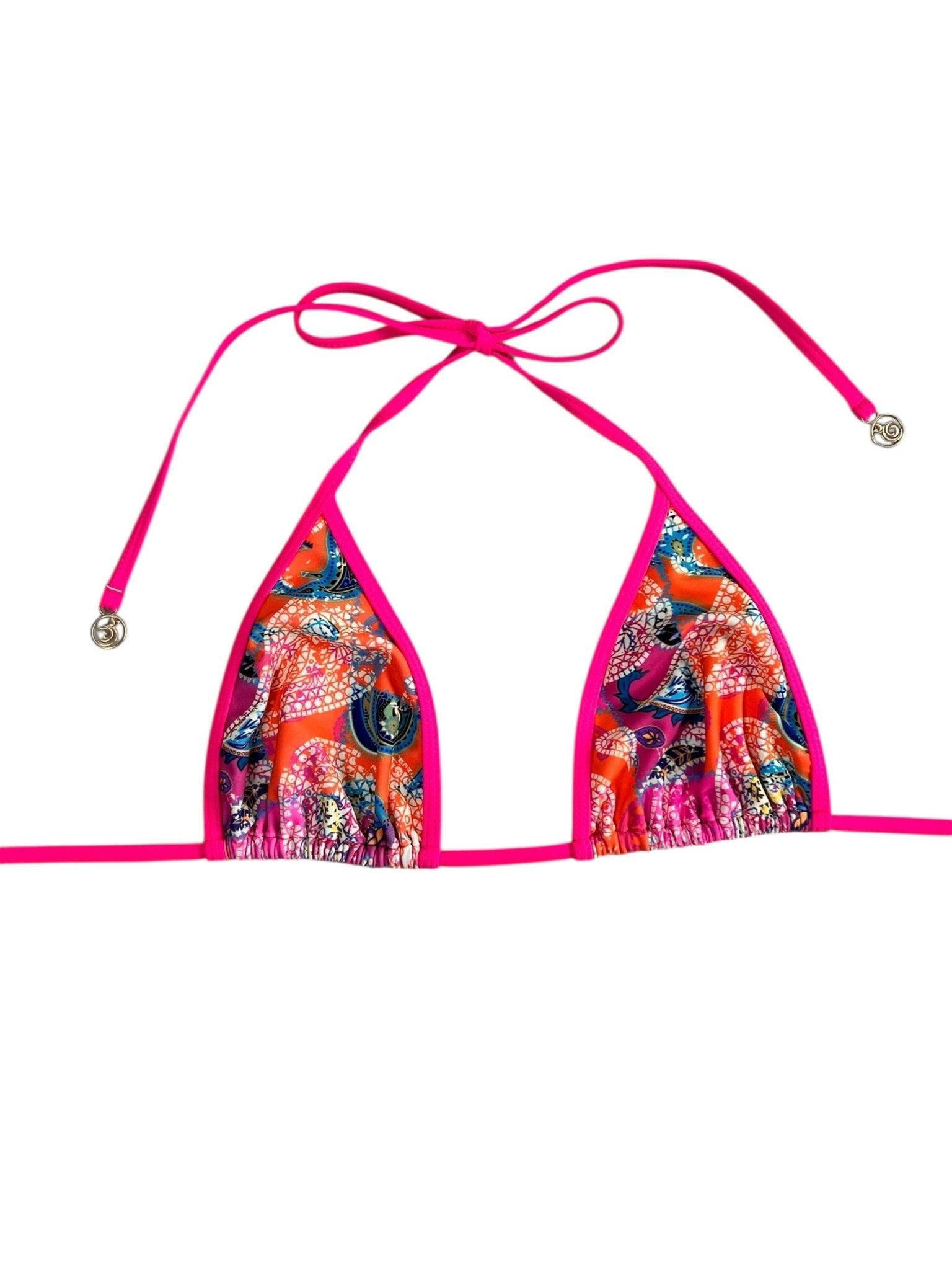 BANDANA BAY LINED TRIANGLE TOP - Berry Beachy Swimwear