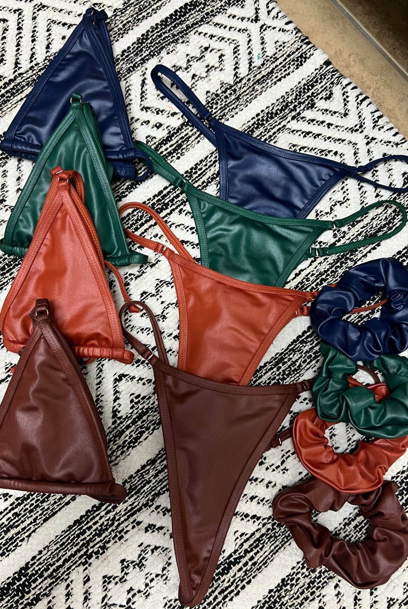 BARELY THERE TRIANGLE TOP - LEATHER BROWN - Berry Beachy Swimwear