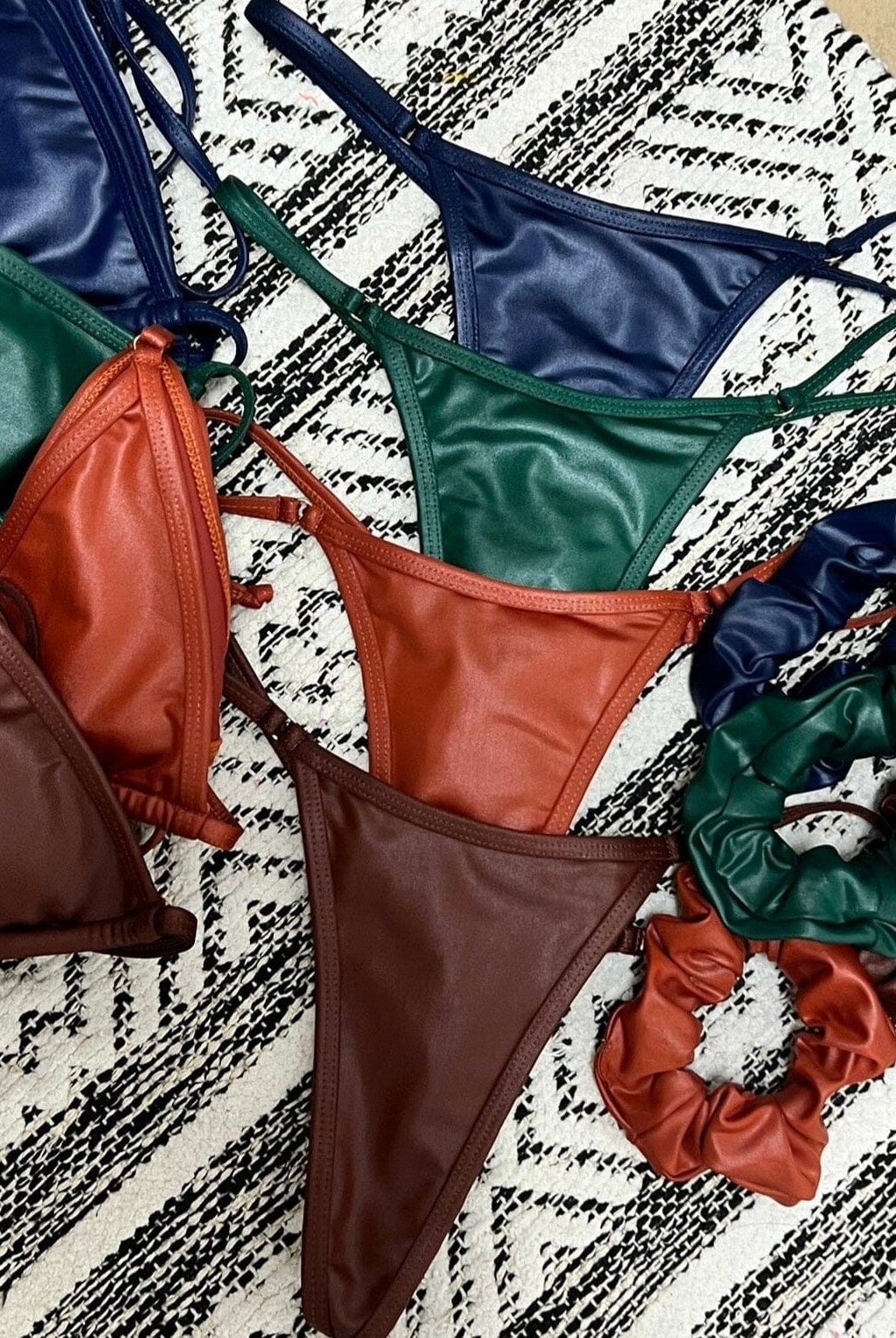 BARELY THERE TRIANGLE TOP - LEATHER BROWN - Berry Beachy Swimwear