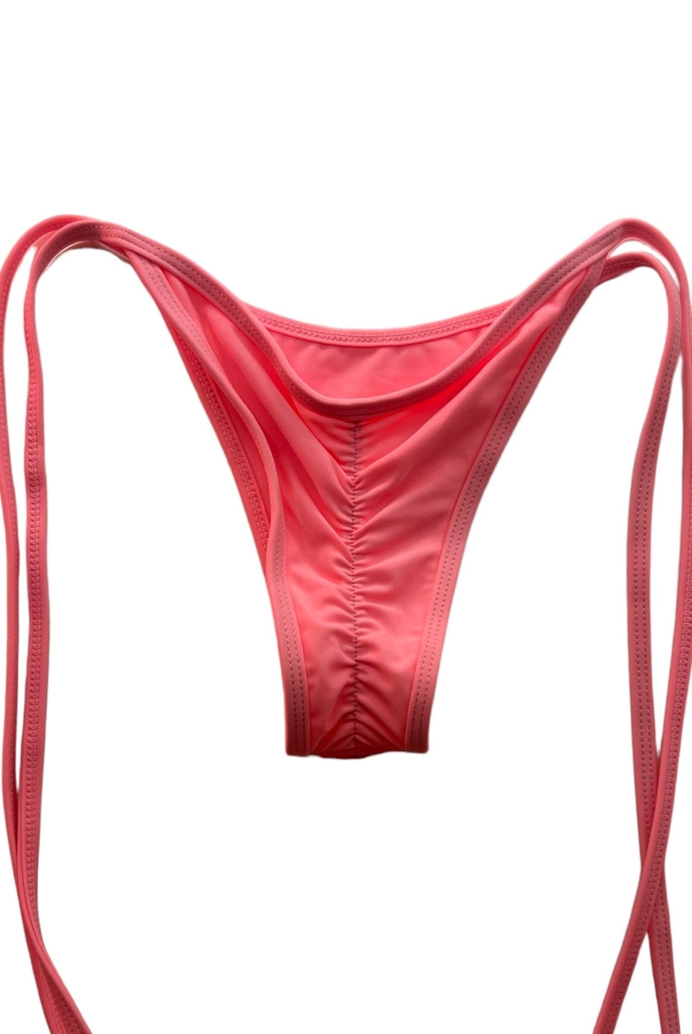 BEACHELLA CHEEKY SCRUNCH BOTTOM - PINK SEQUIN - Berry Beachy Swimwear