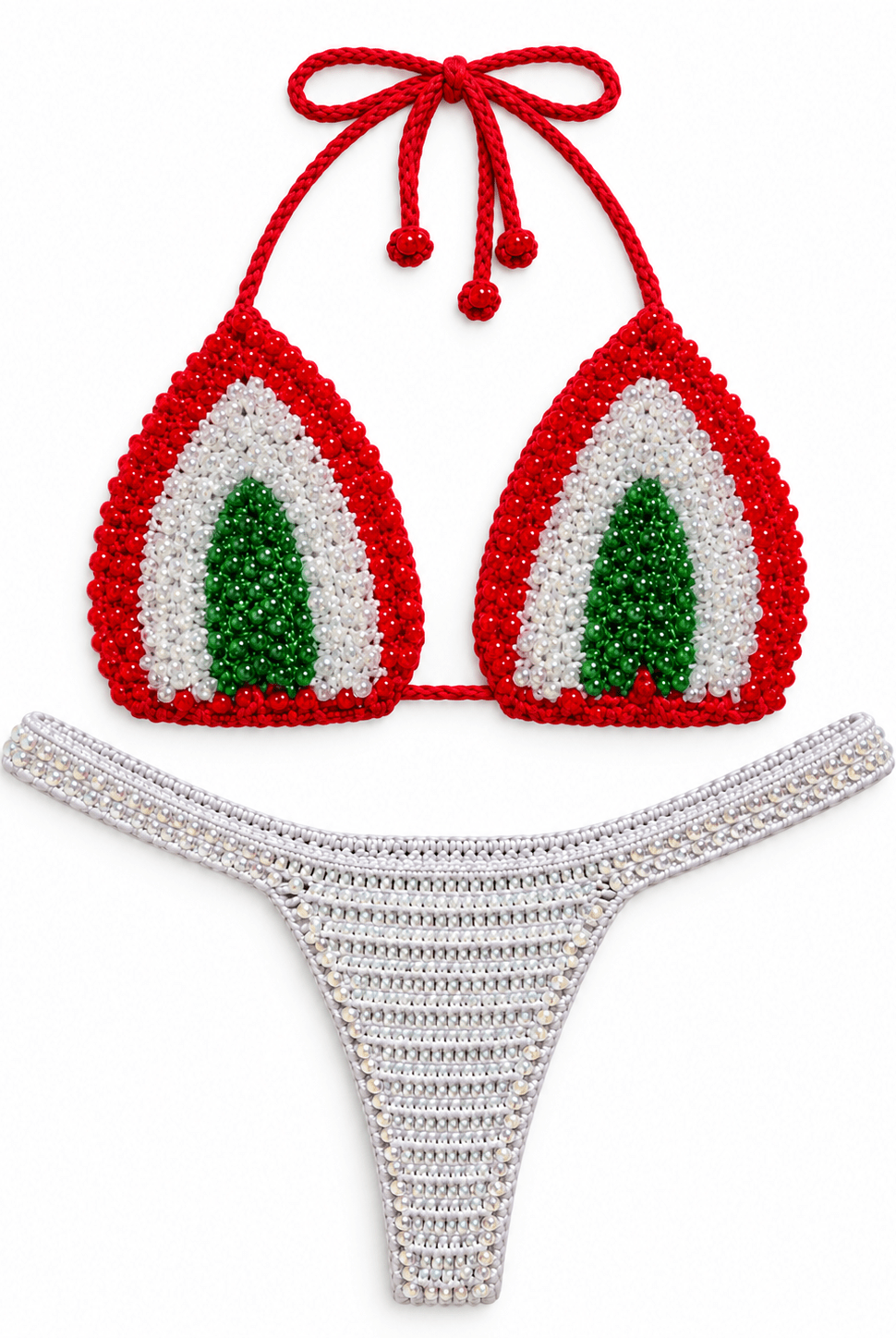 BELLA ITALIA CROCHET BIKINI SET - Berry Beachy Swimwear