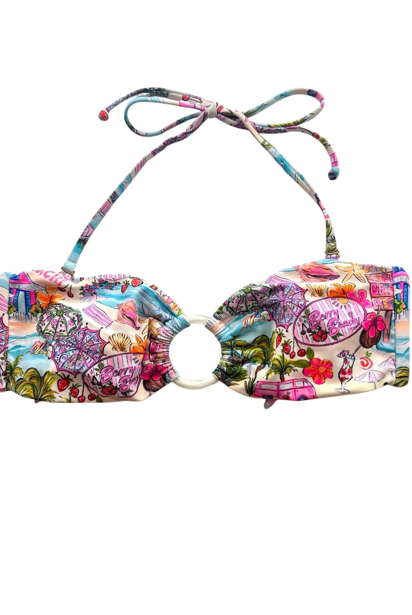 BERRY BEACHY BANDEAU TOP - Berry Beachy Swimwear