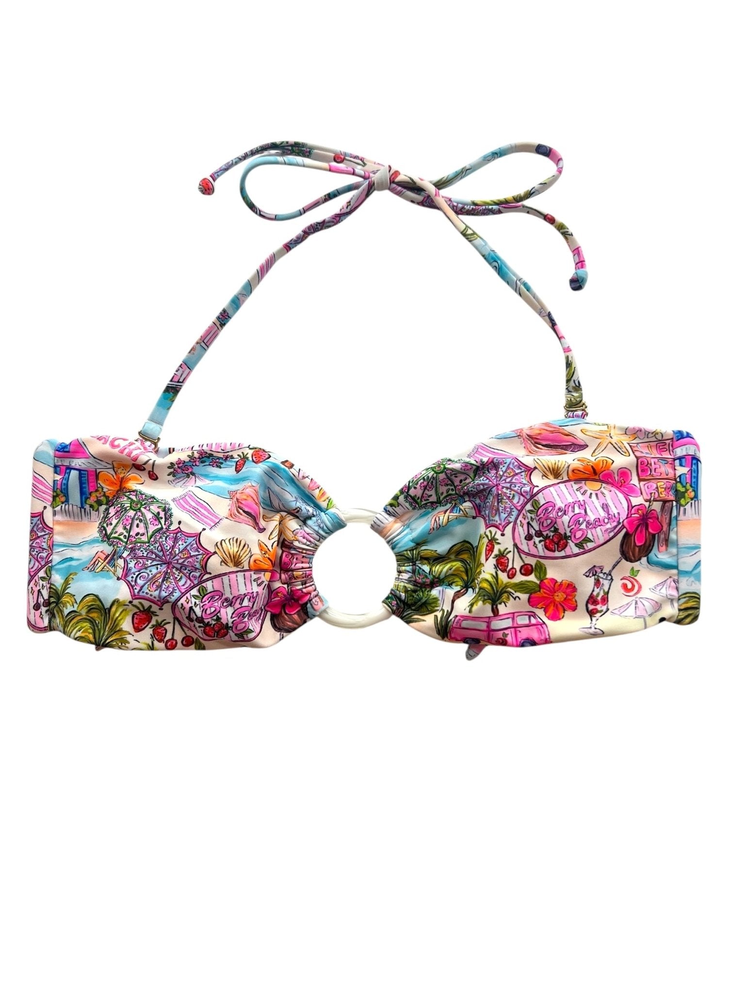 BERRY BEACHY BANDEAU TOP - Berry Beachy Swimwear