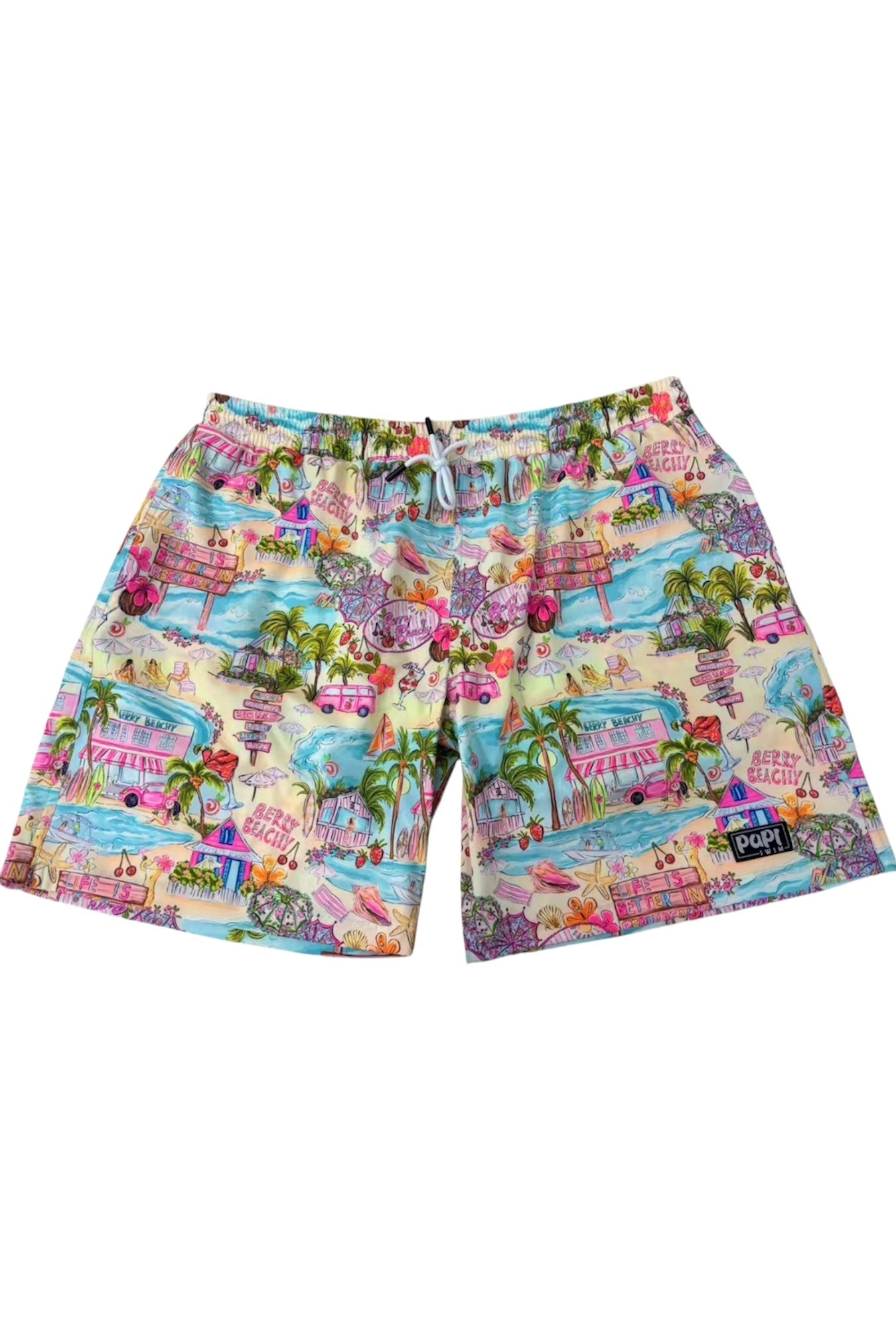 BERRY BEACHY TRUNKS 5.5" & 7.5" STRETCH - Berry Beachy Swimwear