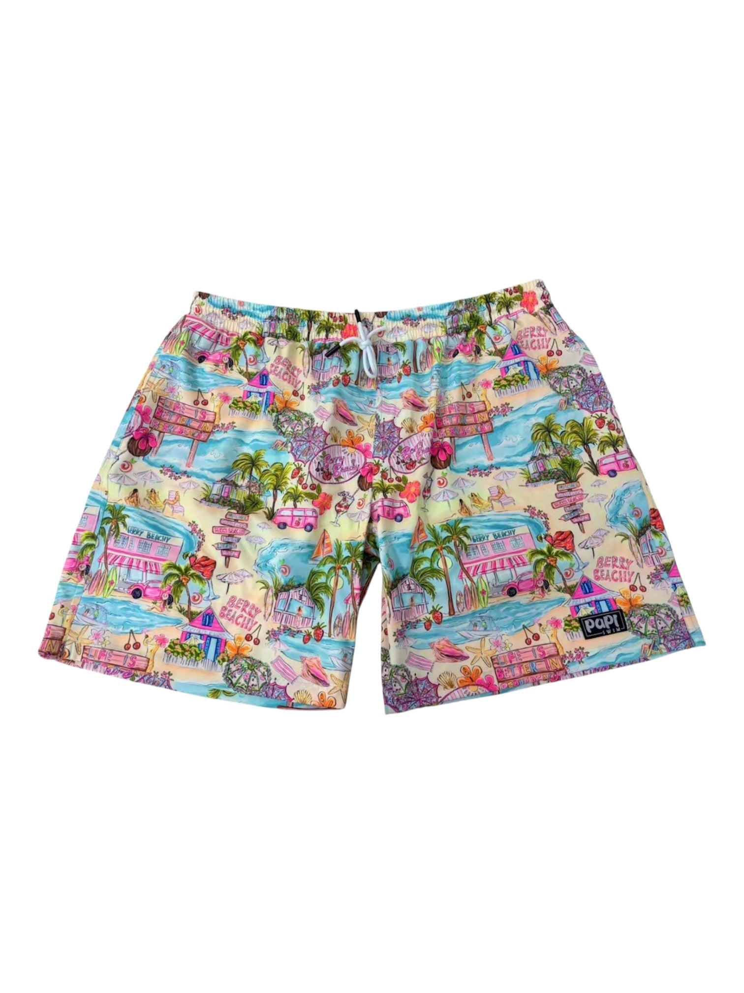 BERRY BEACHY TRUNKS 5.5" & 7.5" STRETCH - Berry Beachy Swimwear