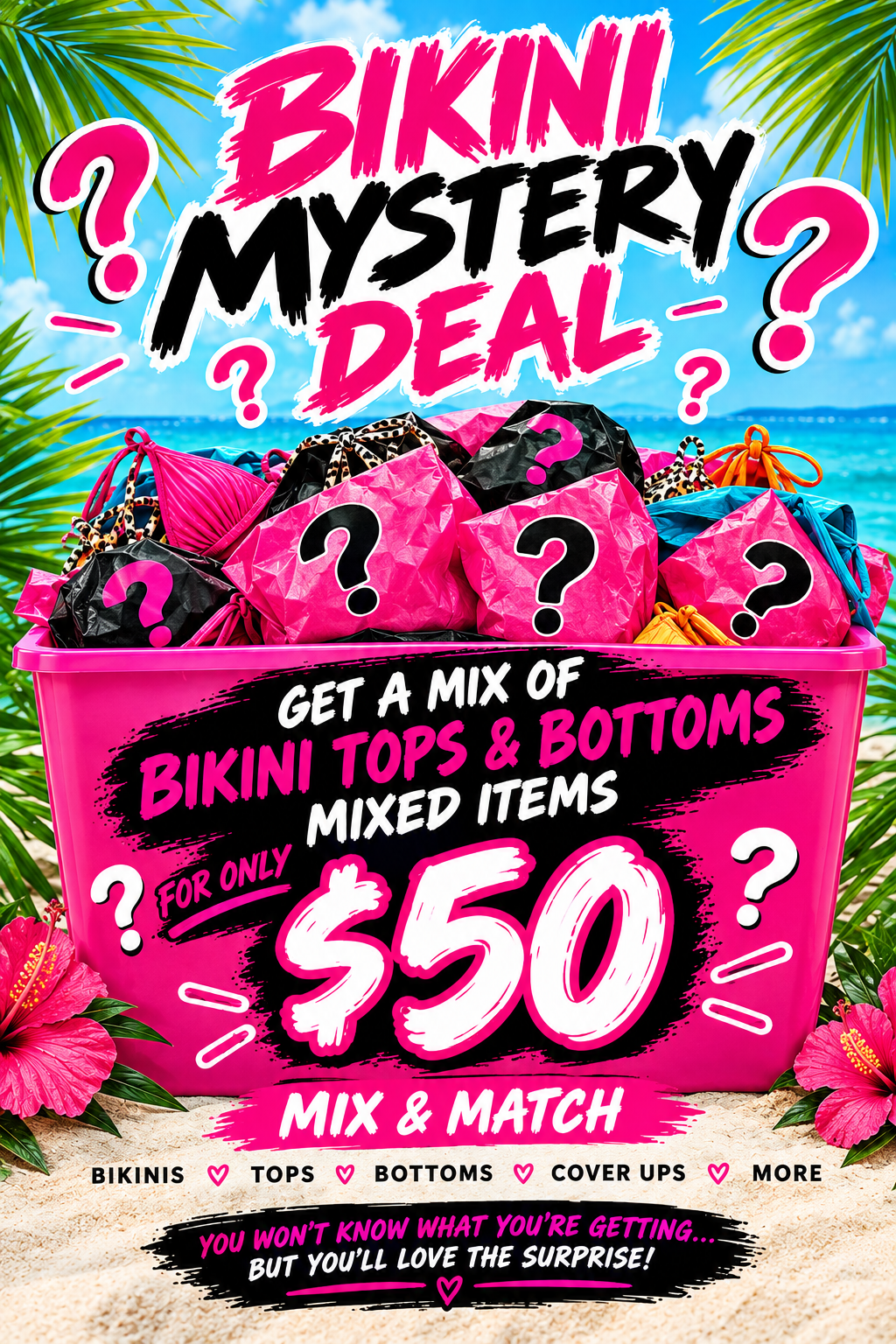 BIN MYSTERY DEAL $50 - Berry Beachy Swimwear