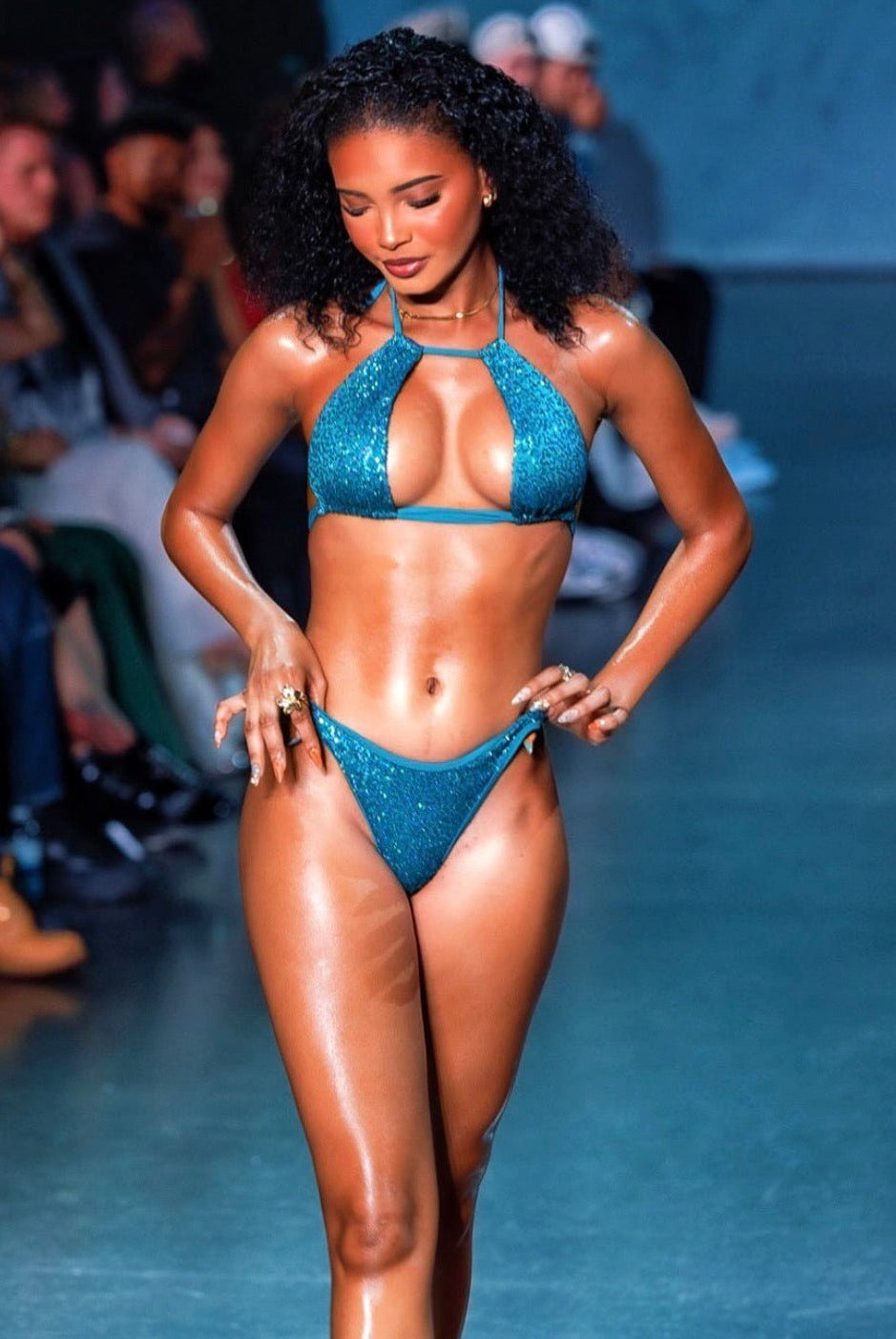 BLADE BOTTOM -BLUE - Berry Beachy Swimwear