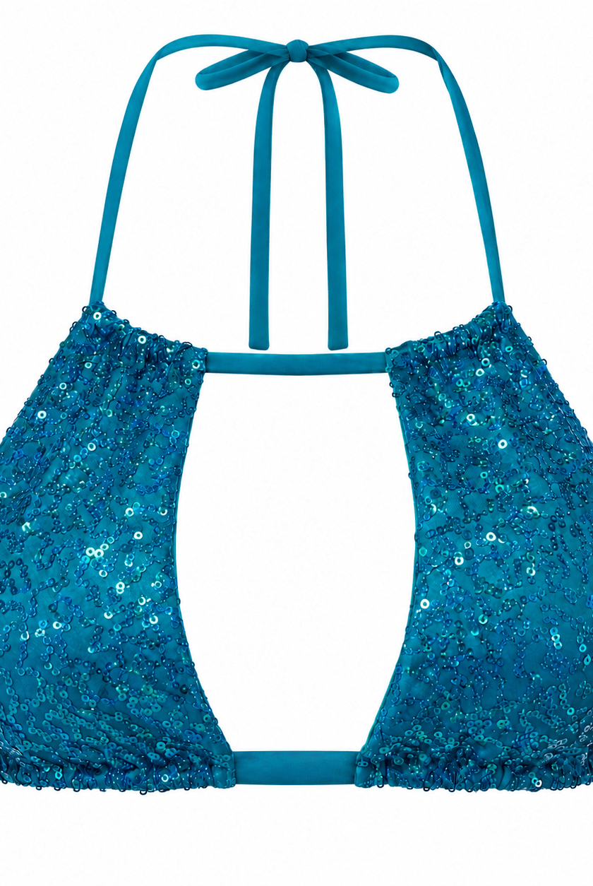 BLADE TOP -BLUE - Berry Beachy Swimwear