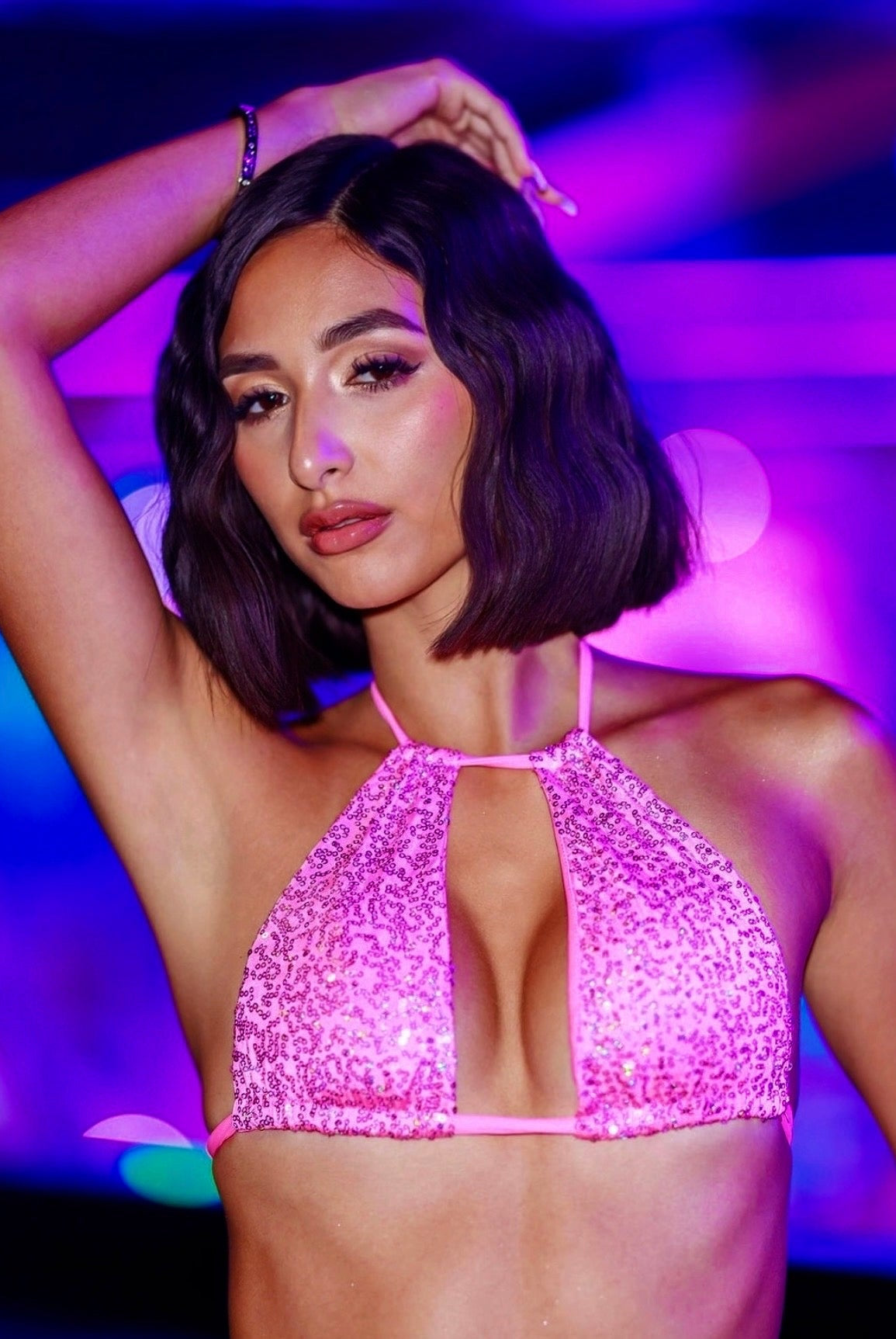 BLADE TOP -PINK - Berry Beachy Swimwear