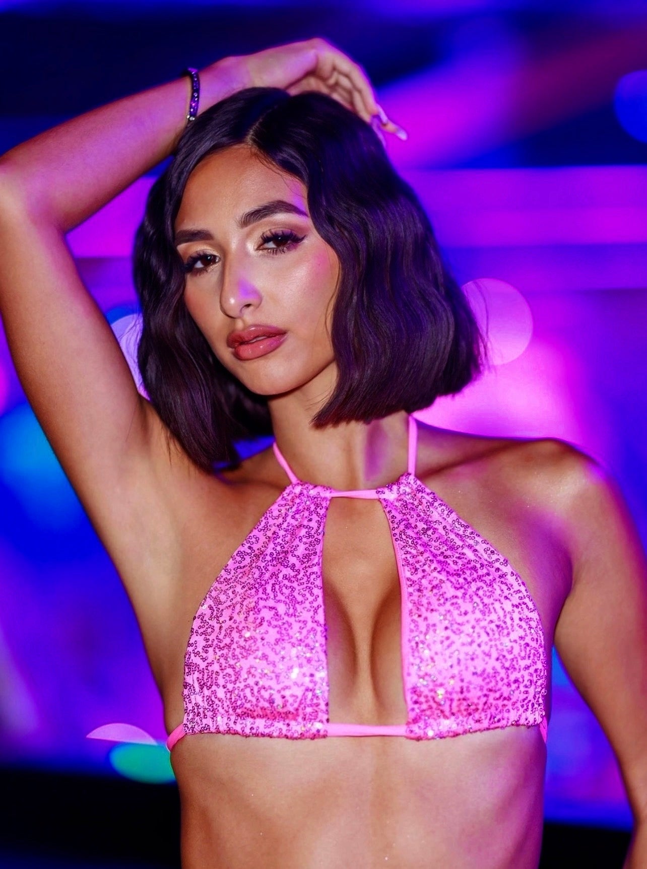 BLADE TOP -PINK - Berry Beachy Swimwear
