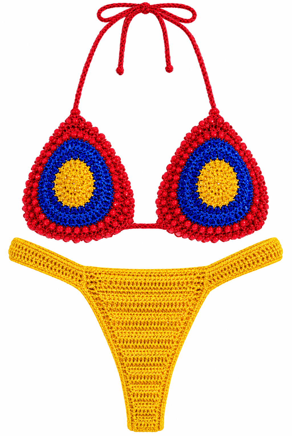 CARIBEÑA CROCHET BIKINI SET - Berry Beachy Swimwear