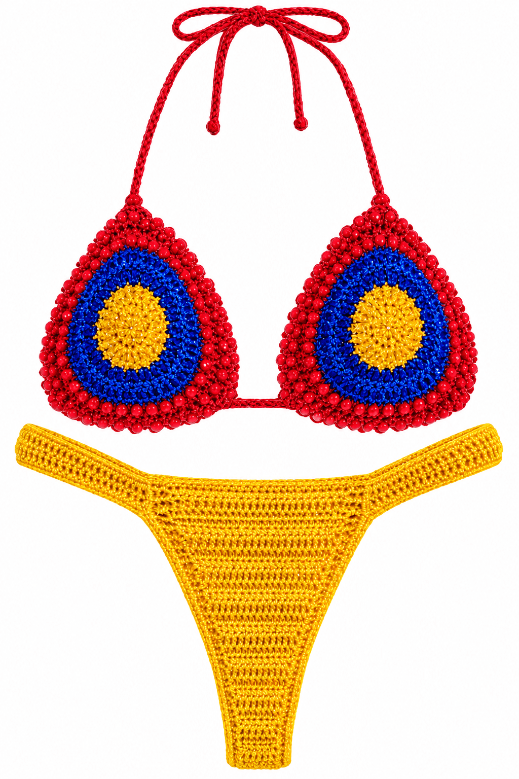 CARIBEÑA CROCHET BIKINI SET - Berry Beachy Swimwear