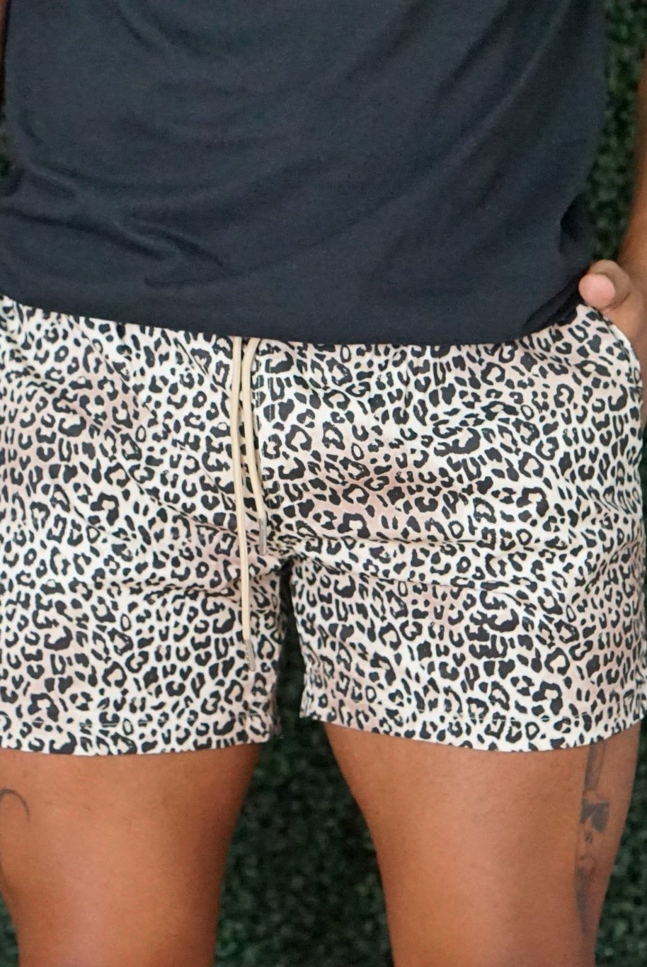 CHEETARA MEN TRUNKS 5.5" & 7.5" STRETCH - Berry Beachy Swimwear