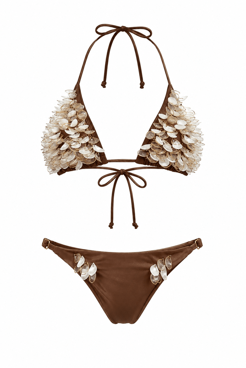 CONCHA DE NACAR SET- ARENA DORADA - Berry Beachy Swimwear