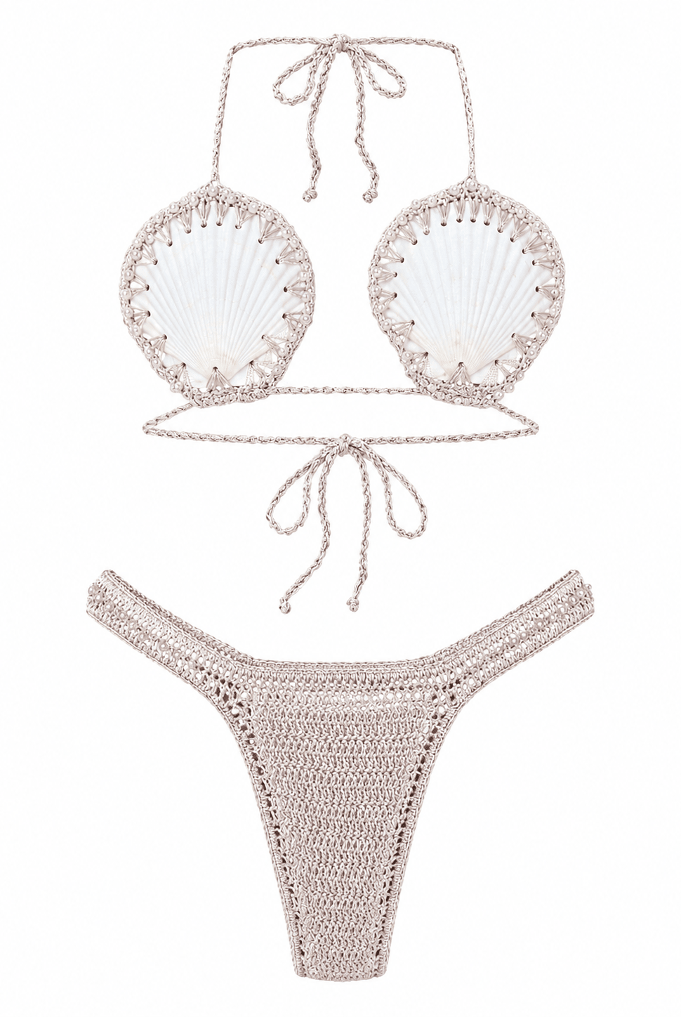 CONCHA DE PERLA SET- CHAMPAGNE - Berry Beachy Swimwear