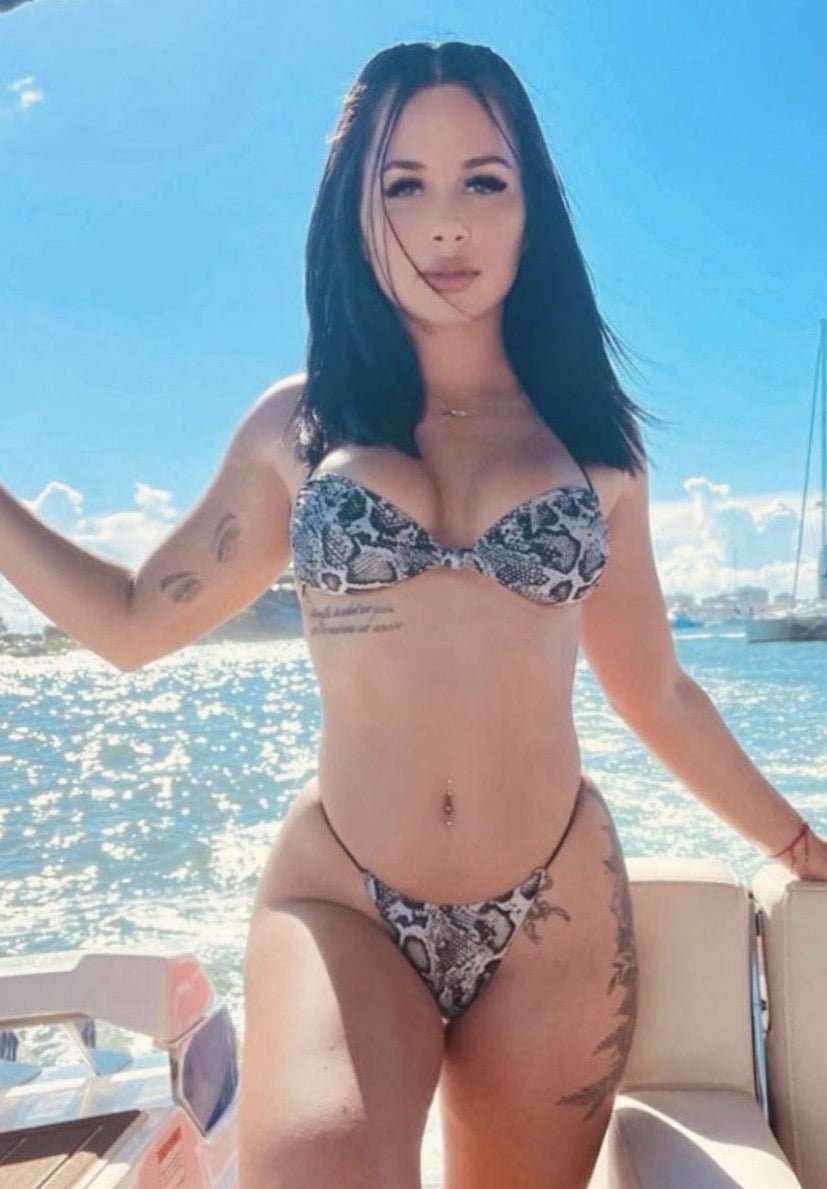 CONDA MICRO BOW TOP - Berry Beachy Swimwear