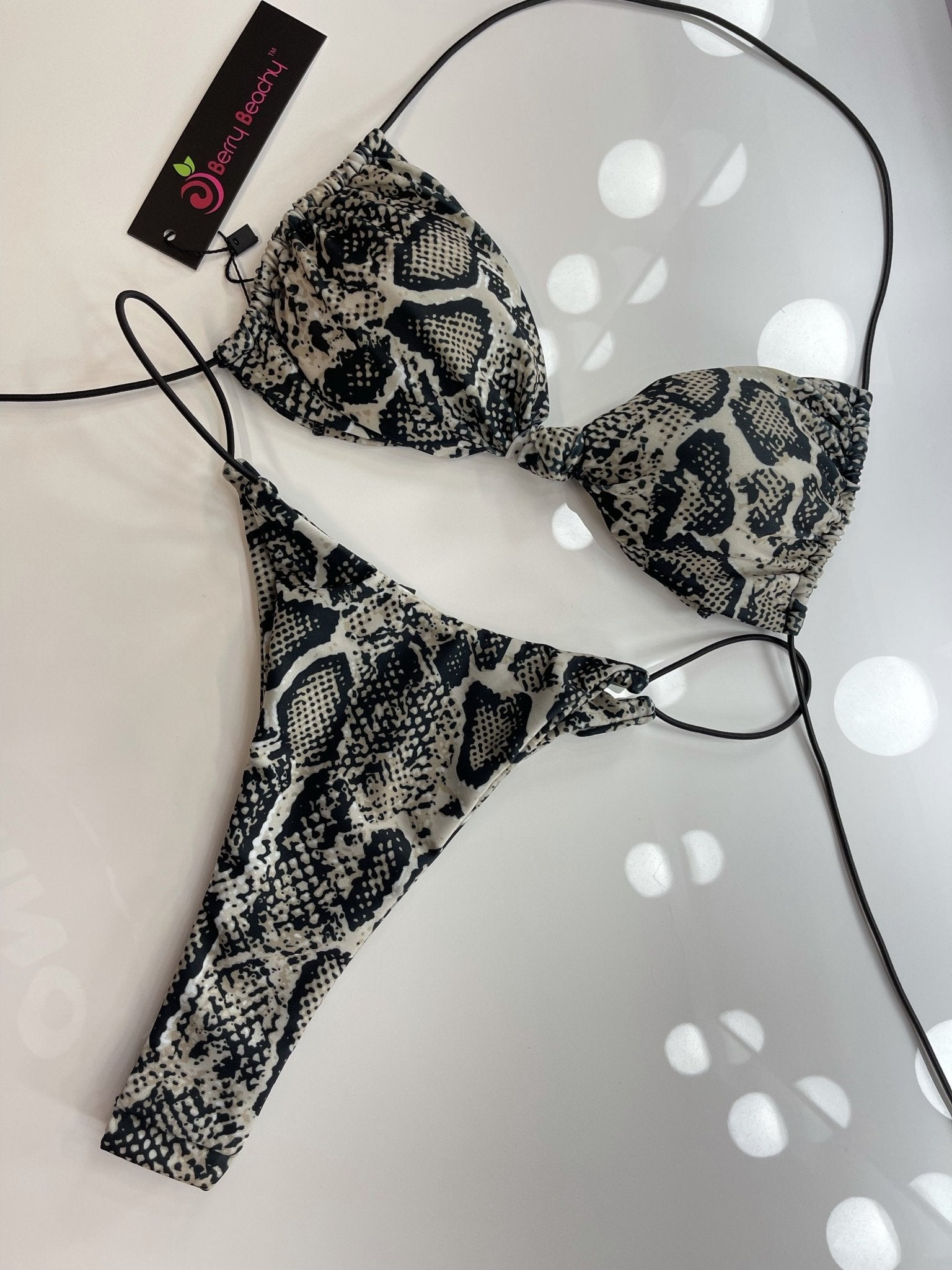 CONDA MICRO BOW TOP - Berry Beachy Swimwear