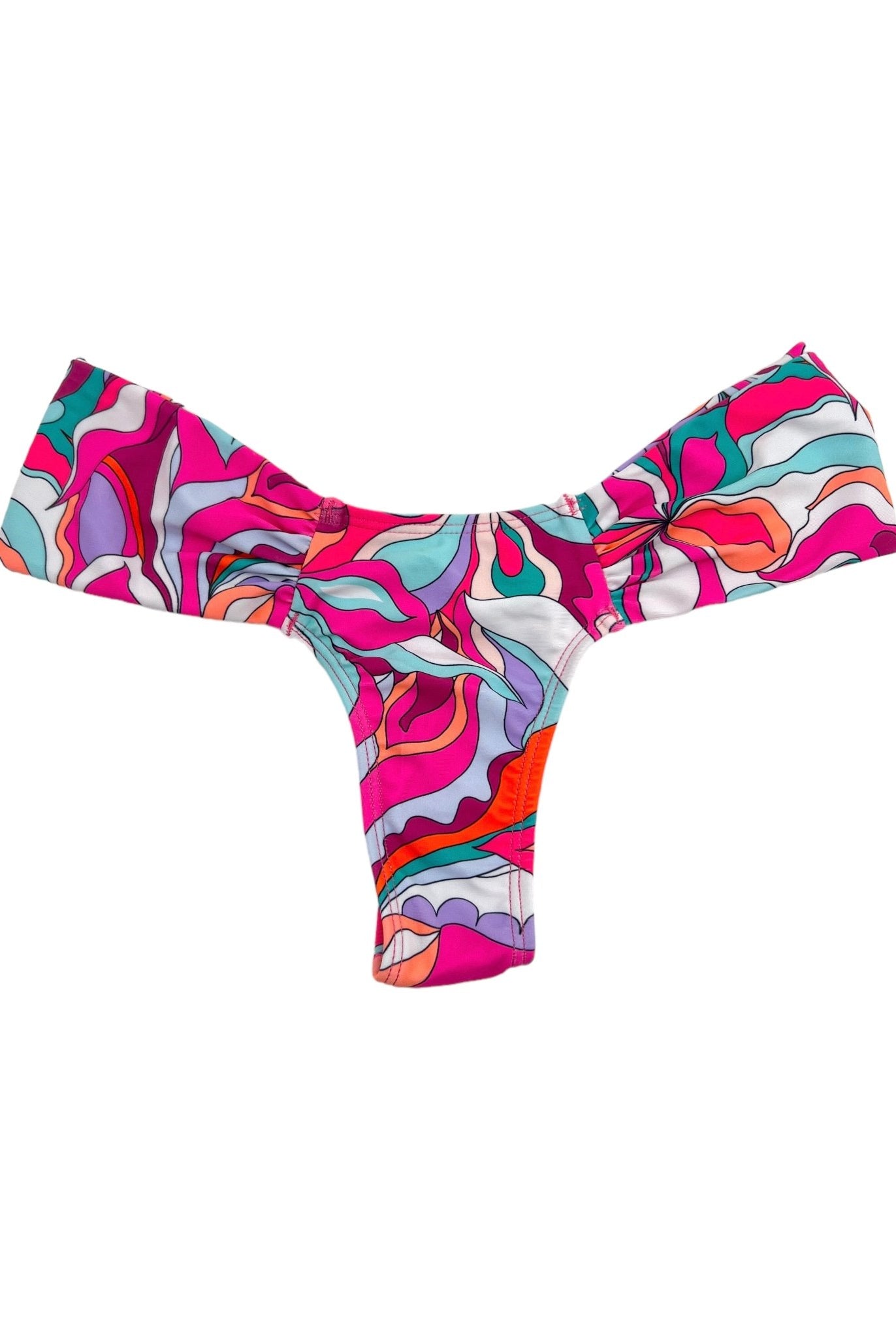 COSMO RUCHED BOTTOM - Berry Beachy Swimwear