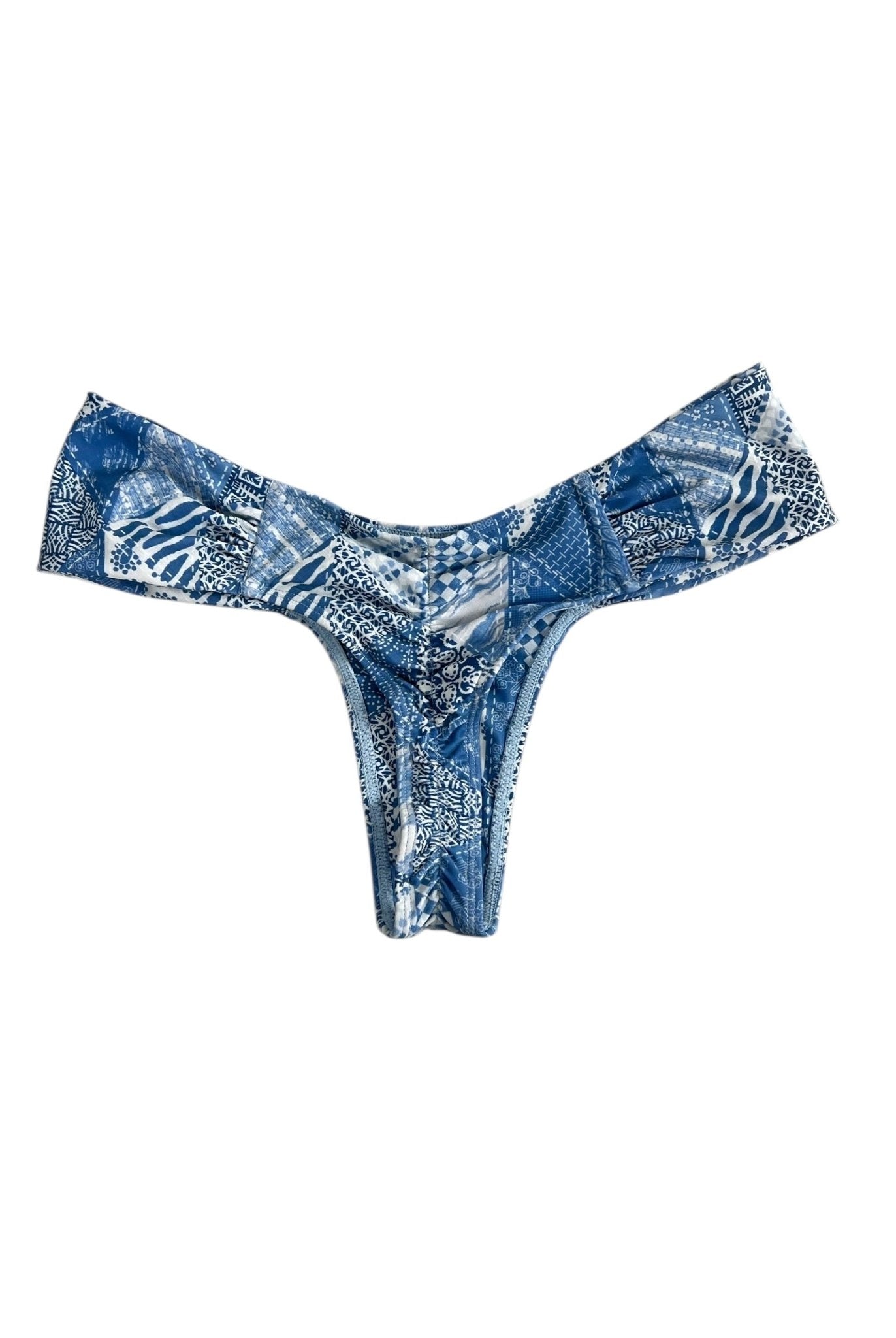 DENIM DAZE RUCHED BOTTOM - Berry Beachy Swimwear