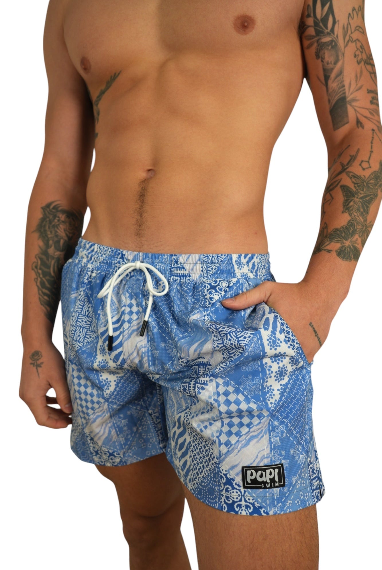 DENIM DAZE TRUNKS 5.5" & 7.5" STRETCH - Berry Beachy Swimwear