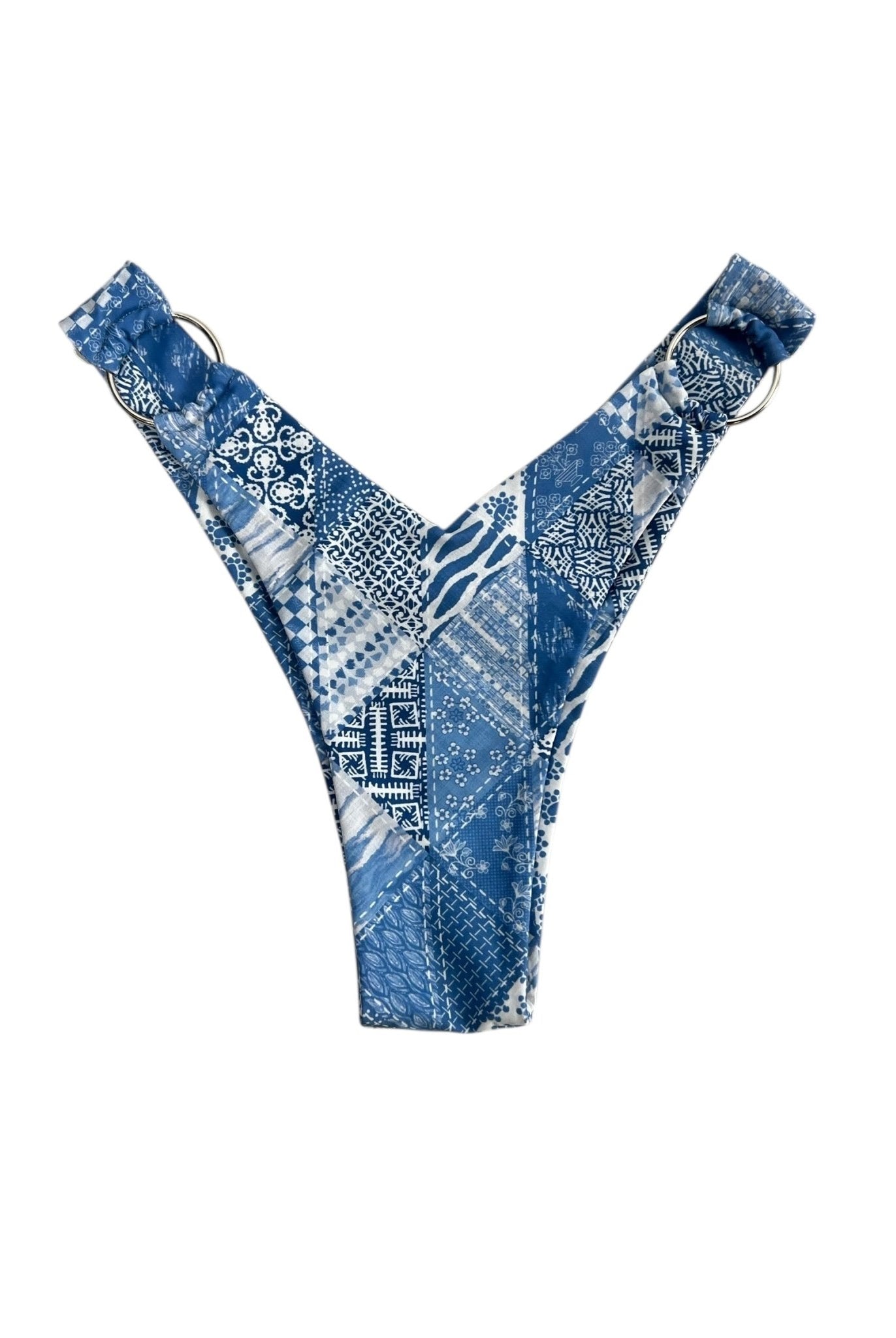 DENIM DAZE Y CUT RING BOTTOM - Berry Beachy Swimwear