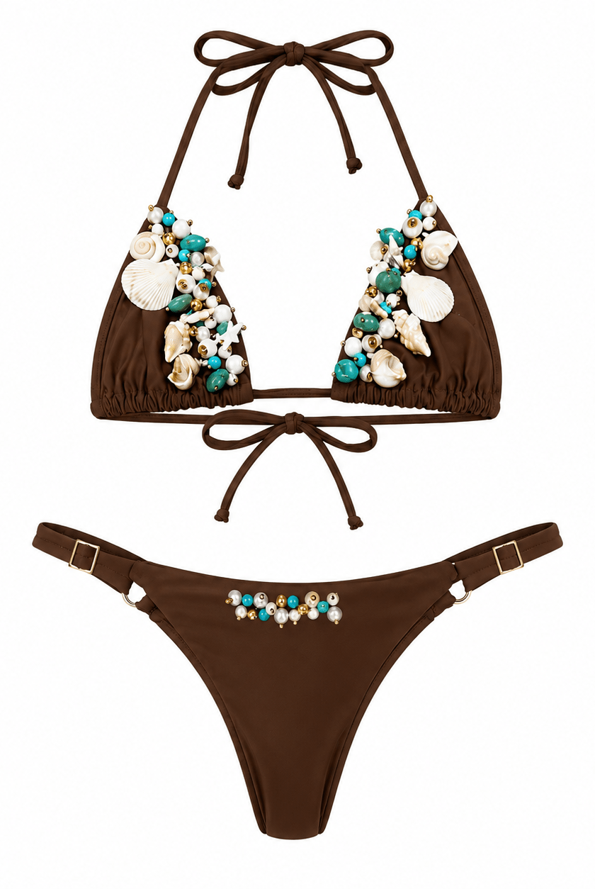 ESTRELLA DE SIRENA SET- ARENA DORADA - Berry Beachy Swimwear