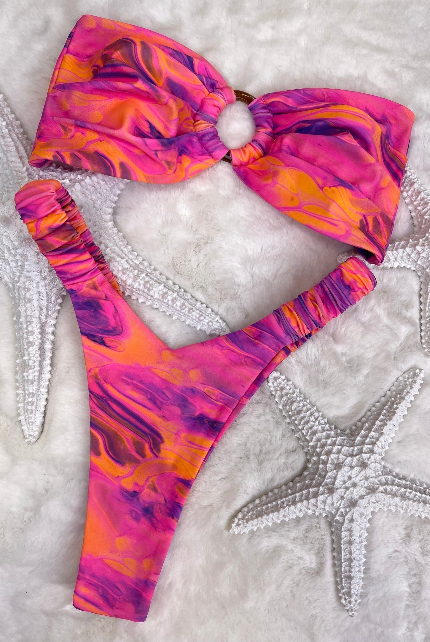 EUPHORIA BANDEAU TOP - Berry Beachy Swimwear
