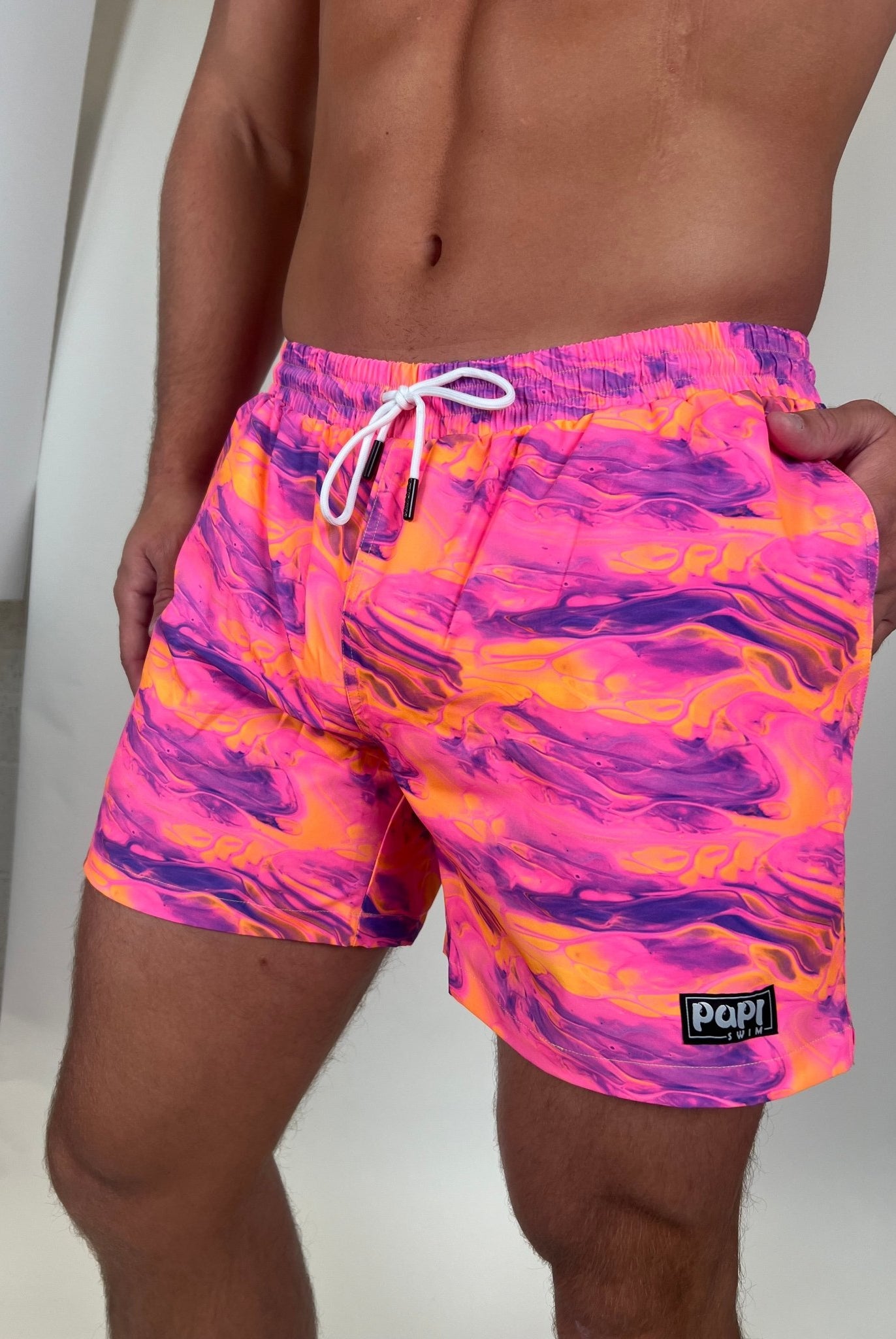 EUPHORIA MEN TRUNKS 5.5" & 7.5" STRETCH - Berry Beachy Swimwear