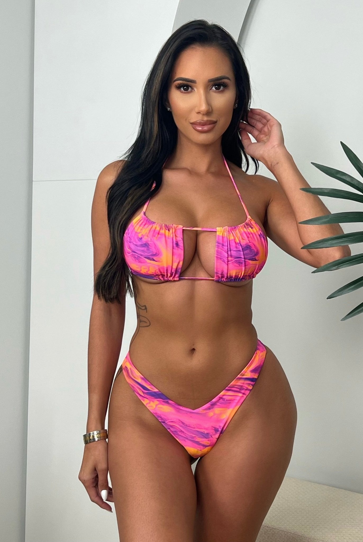 EUPHORIA Y CUT BOTTOM - Berry Beachy Swimwear