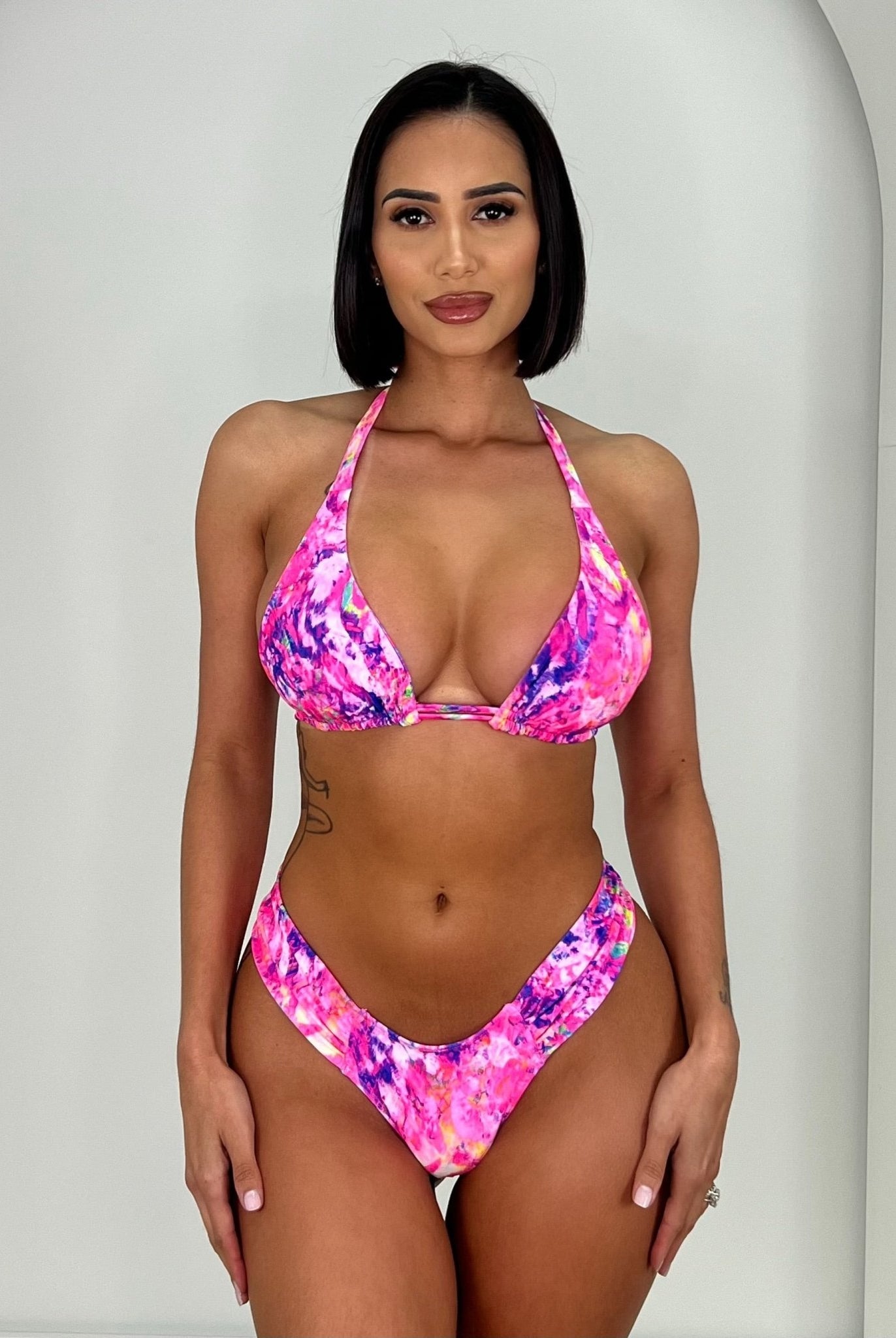 FANTASIA HALTER TOP - Berry Beachy Swimwear