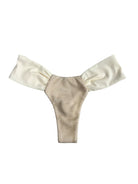 GOLDEN LASSO RUCHED BOTTOM - IVORY - Berry Beachy Swimwear