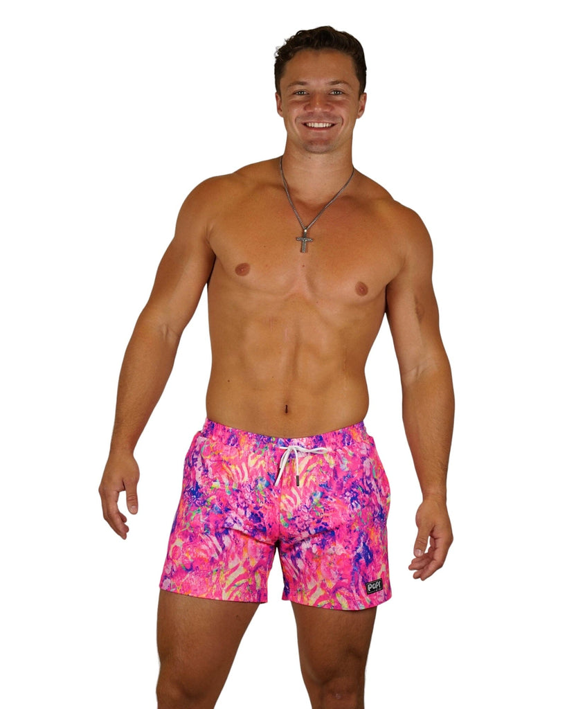 FANTASIA MEN TRUNKS 5.5" & 7.5" STRETCH - Berry Beachy Swimwear