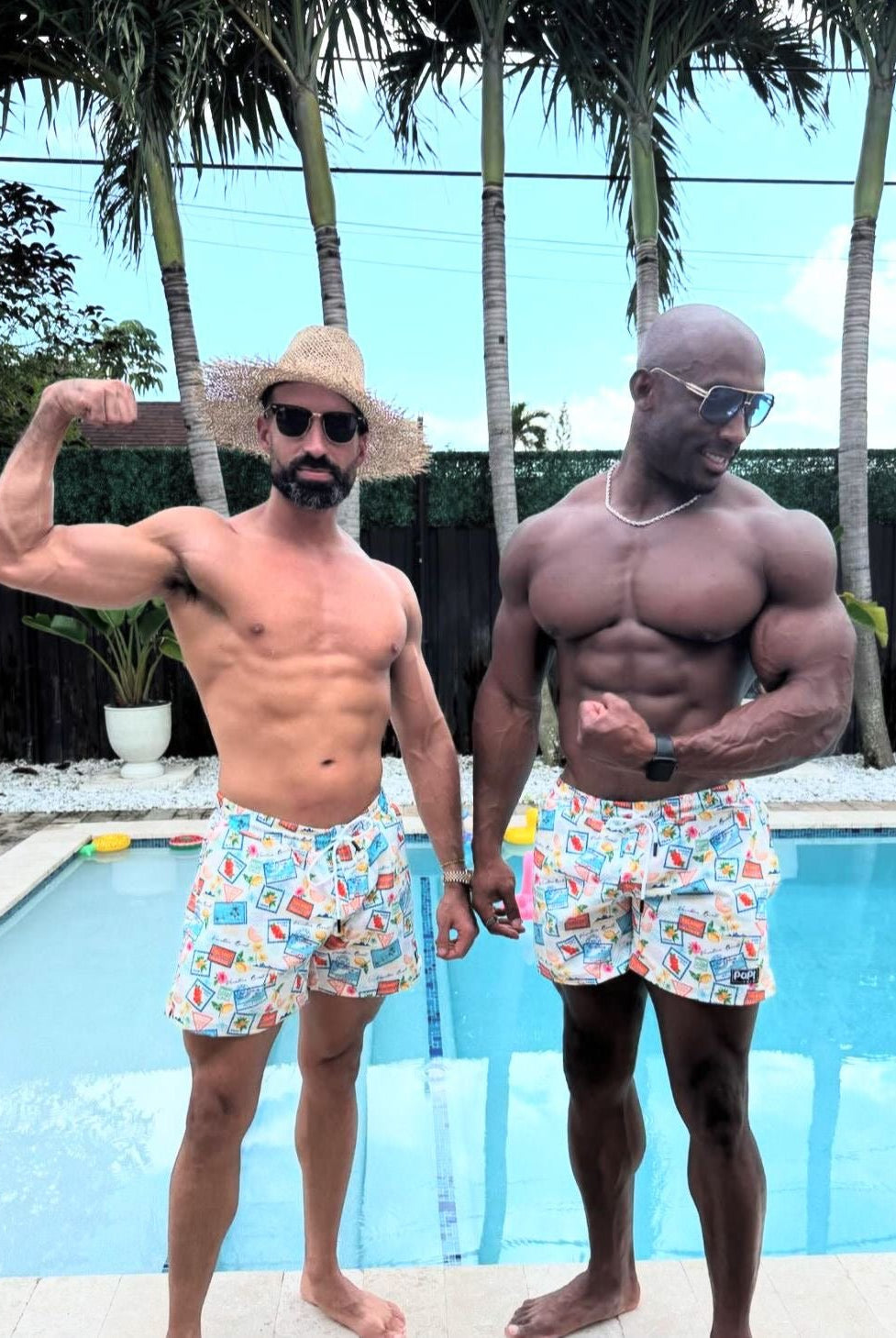 ISLANDER TRUNKS 5.5" & 7.5" STRETCH - Berry Beachy Swimwear