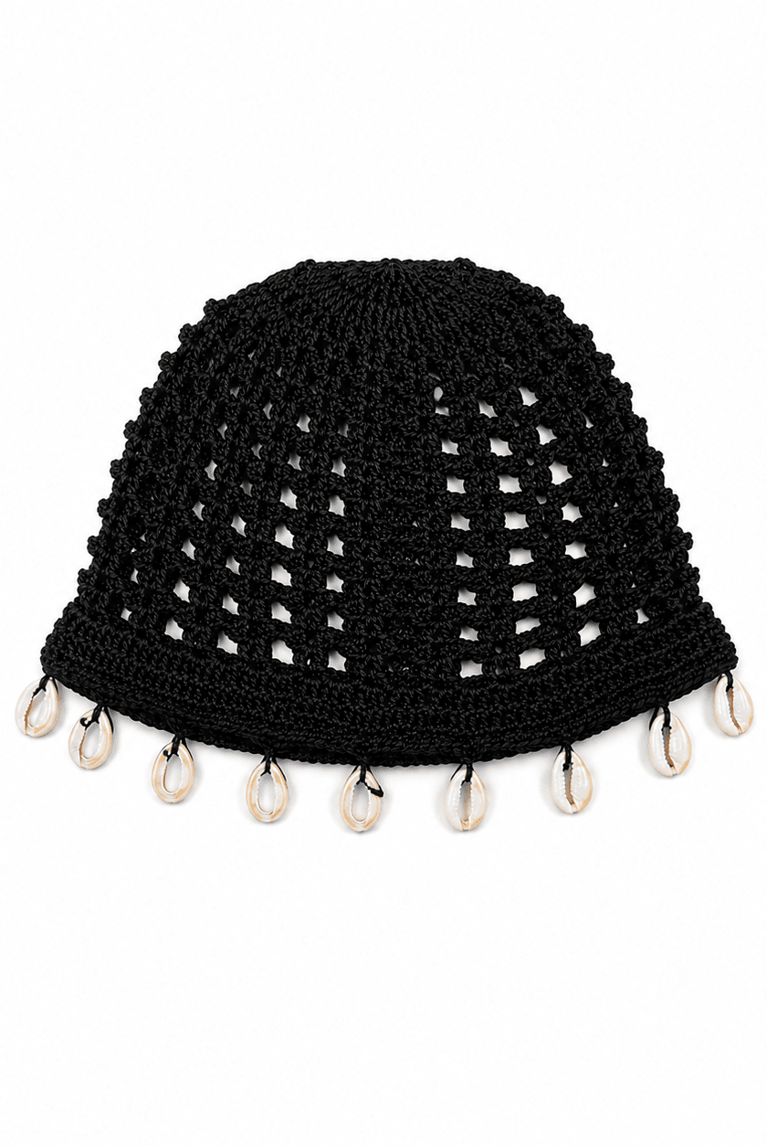 LA REINA DEL MAR CROCHET HEADPIECE- BLACK - Berry Beachy Swimwear