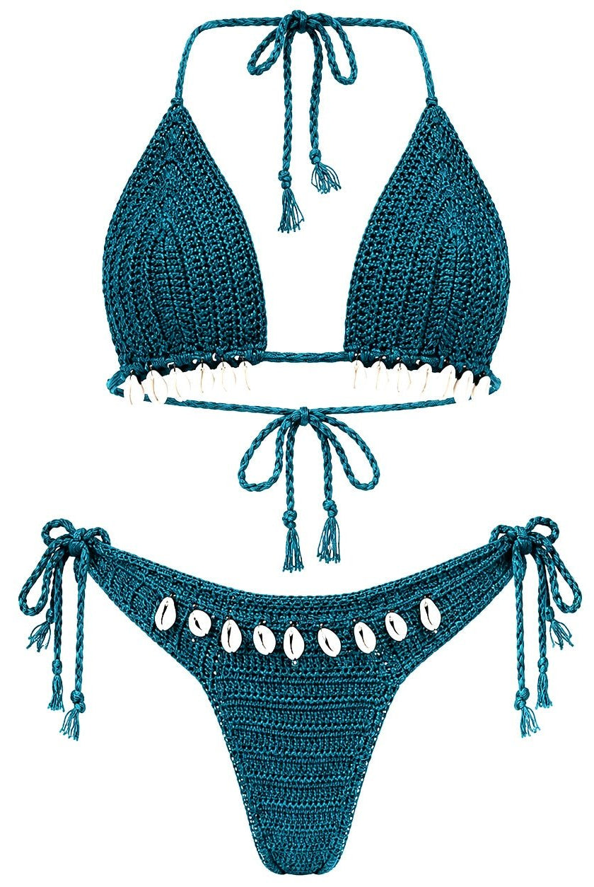 LA REINA DEL MAR SET- AQUA - Berry Beachy Swimwear