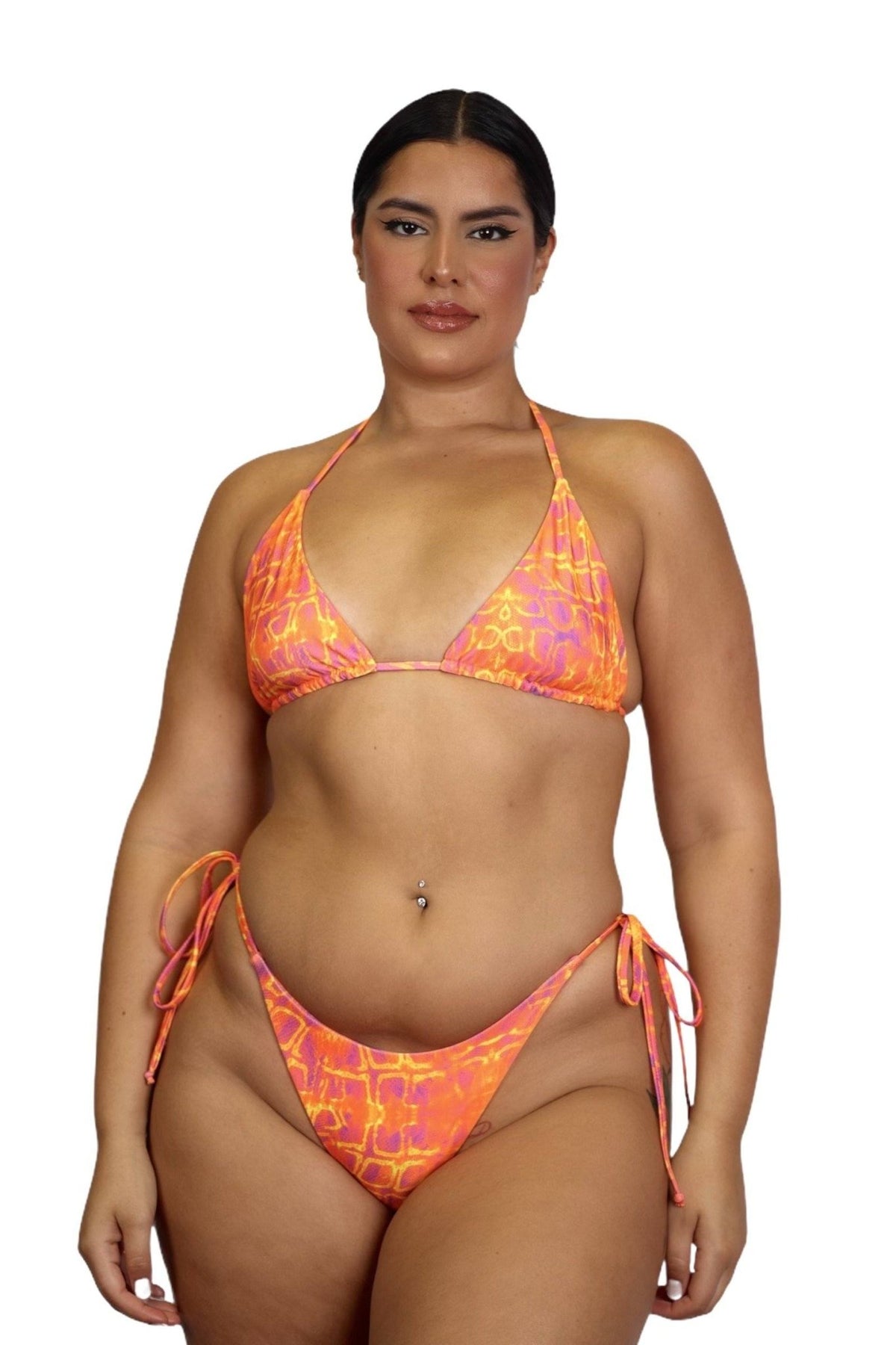 LAVA CHEEKY SCRUNCH BOTTOM - Berry Beachy Swimwear