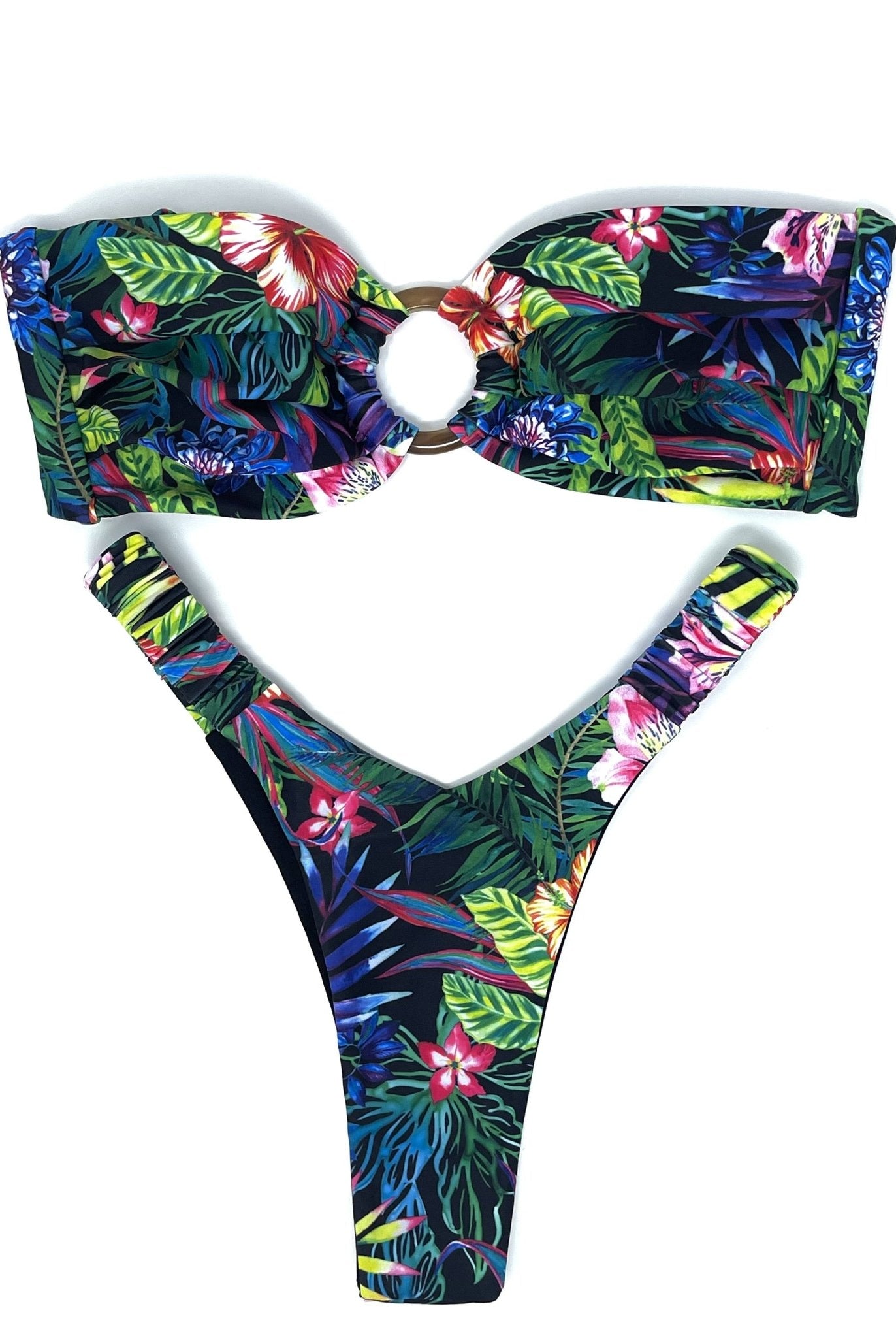 MAUI SCRUNCHIE V BOTTOM - Berry Beachy Swimwear