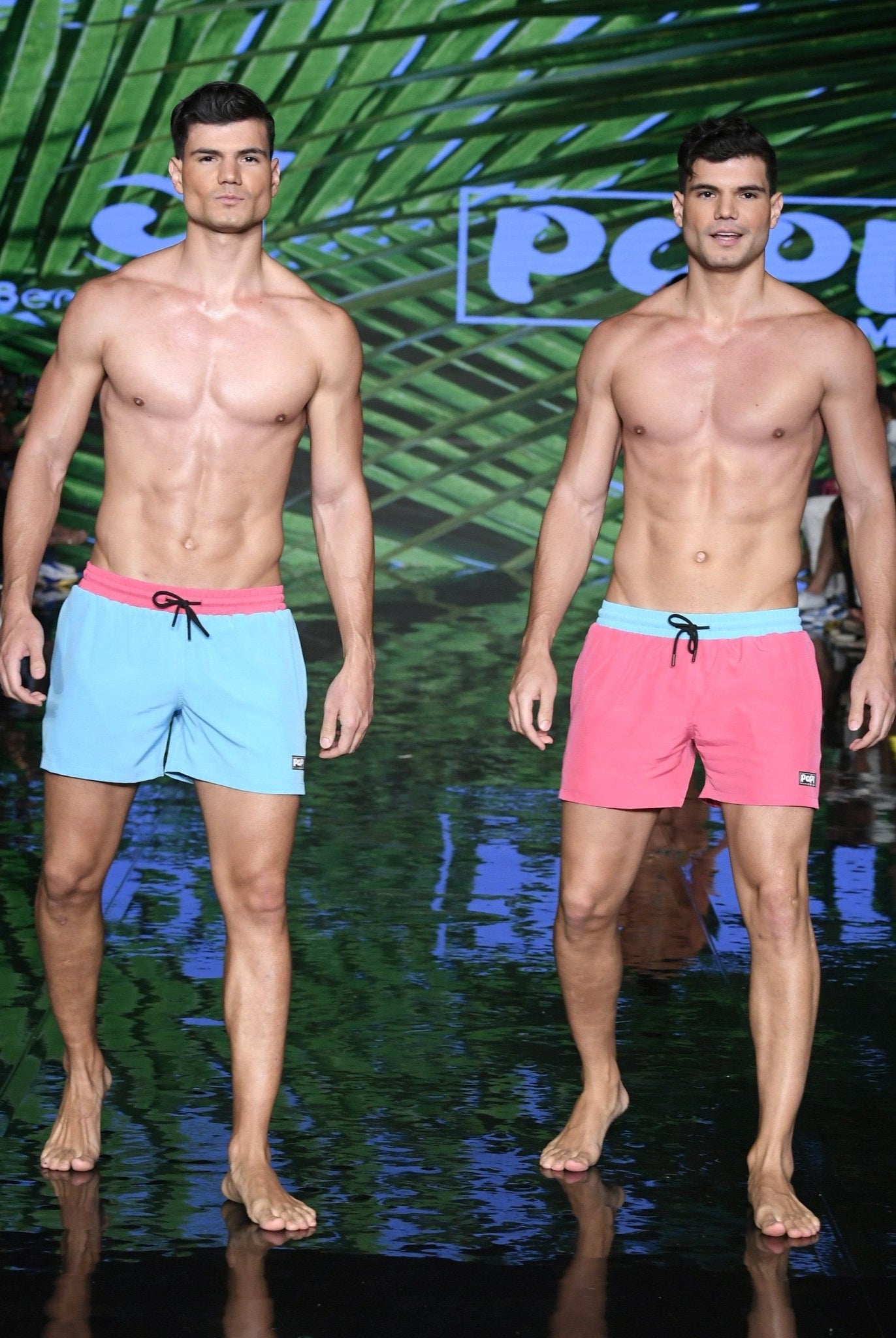 MIAMI VICE MEN TRUNKS 5.5" & 7.5" STRETCH - BLUE - Berry Beachy Swimwear