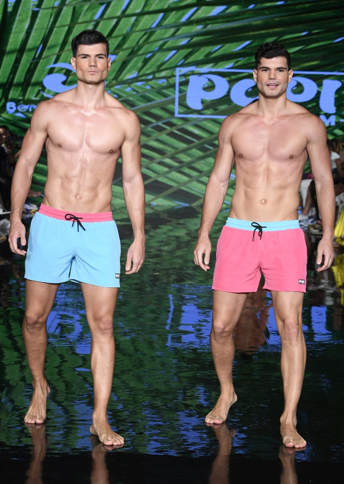 MIAMI VICE MEN TRUNKS 5.5" & 7.5" STRETCH - BLUE - Berry Beachy Swimwear