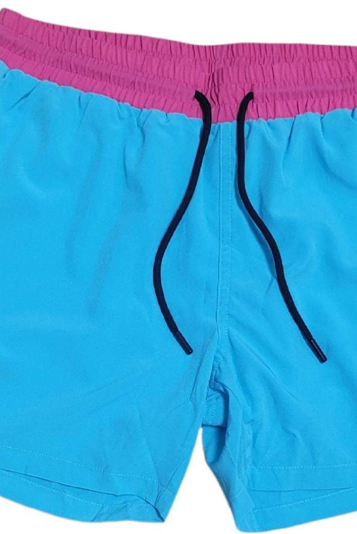 MIAMI VICE MEN TRUNKS 5.5" & 7.5" STRETCH - BLUE - Berry Beachy Swimwear