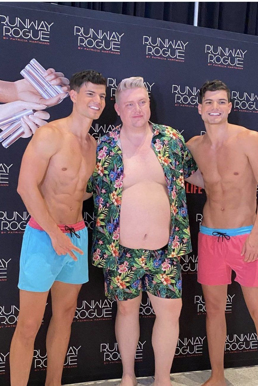 MIAMI VICE MEN TRUNKS 5.5" & 7.5" STRETCH - PINK - Berry Beachy Swimwear