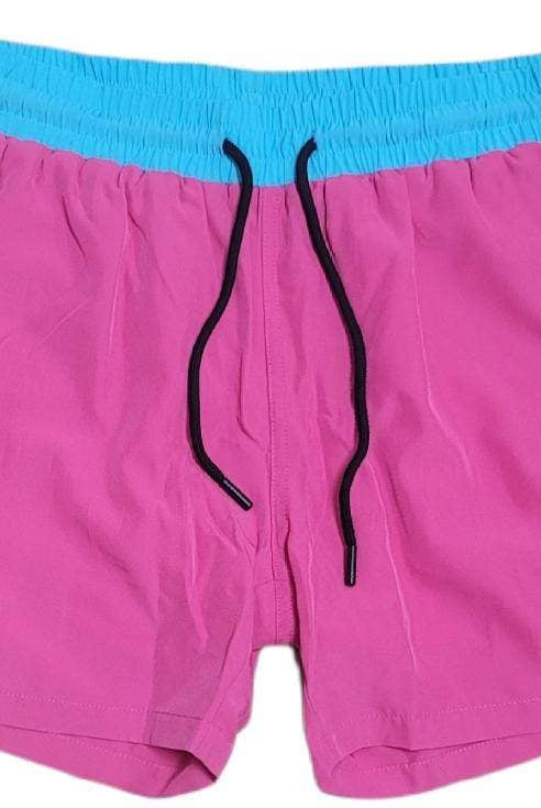 MIAMI VICE MEN TRUNKS 5.5" & 7.5" STRETCH - PINK - Berry Beachy Swimwear