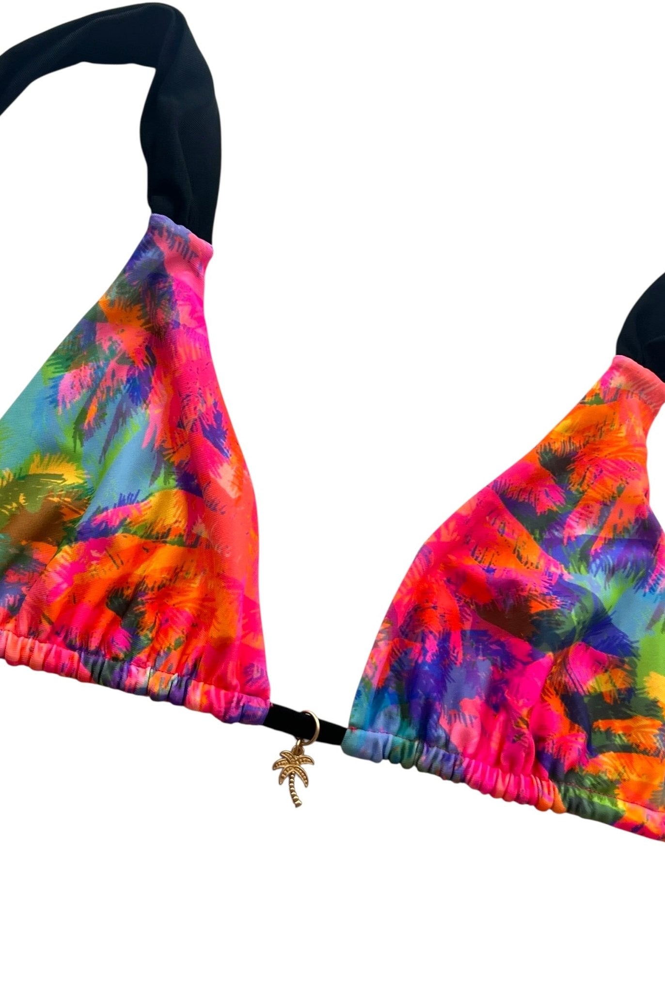 NEON PALMS BRALETTE TOP - Berry Beachy Swimwear