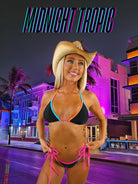OCEAN DRIVE TRIANGLE TOP - MIDNIGHT TROPIC - Berry Beachy Swimwear