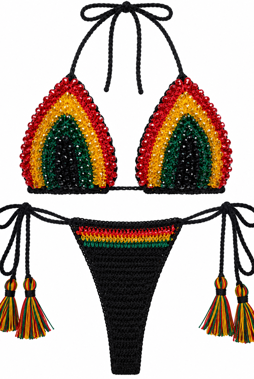 ONE LOVE CROCHET BIKINI SET - Berry Beachy Swimwear