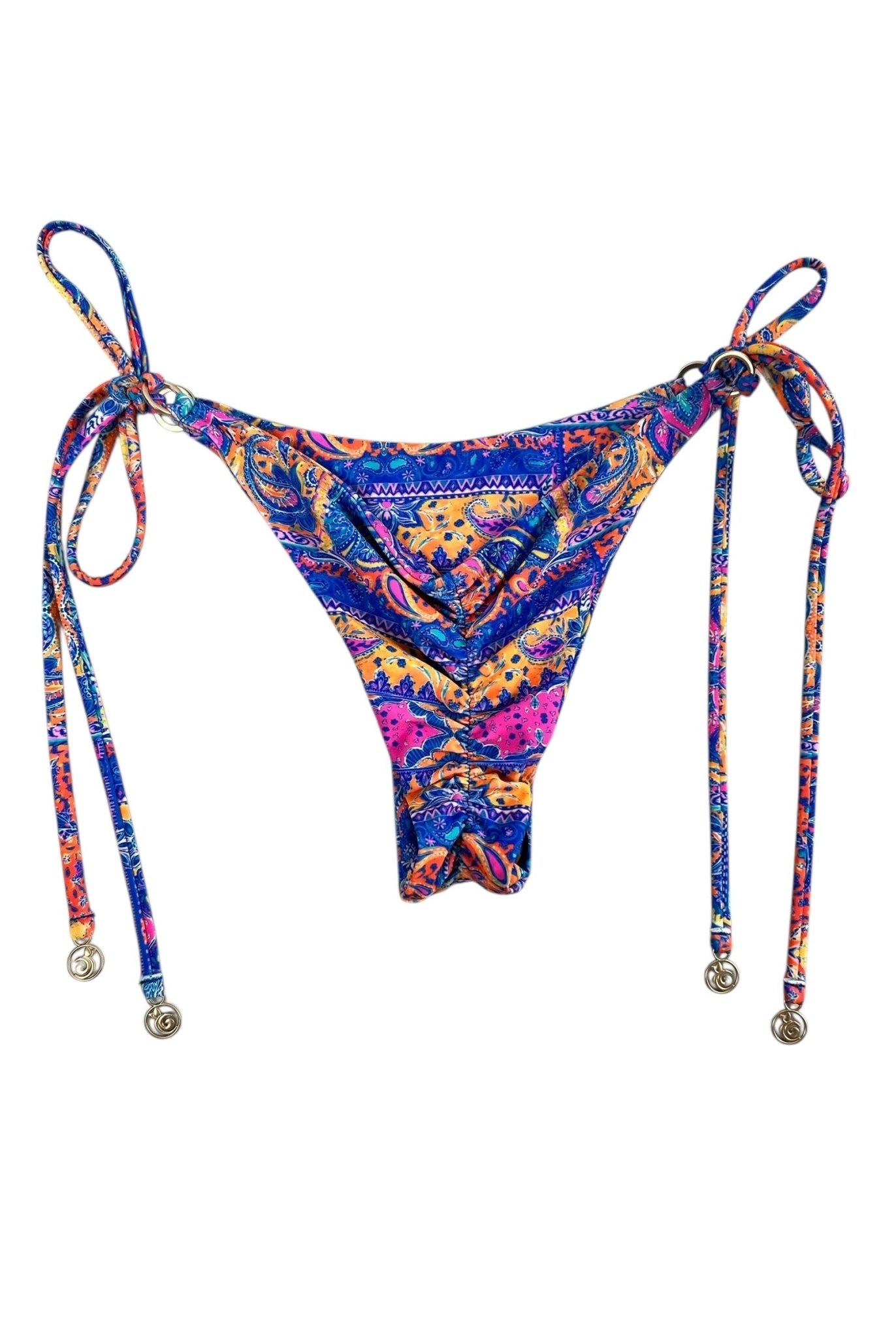 PAISLEY TIDE CHEEKY SCRUNCH BOTTOM - Berry Beachy Swimwear