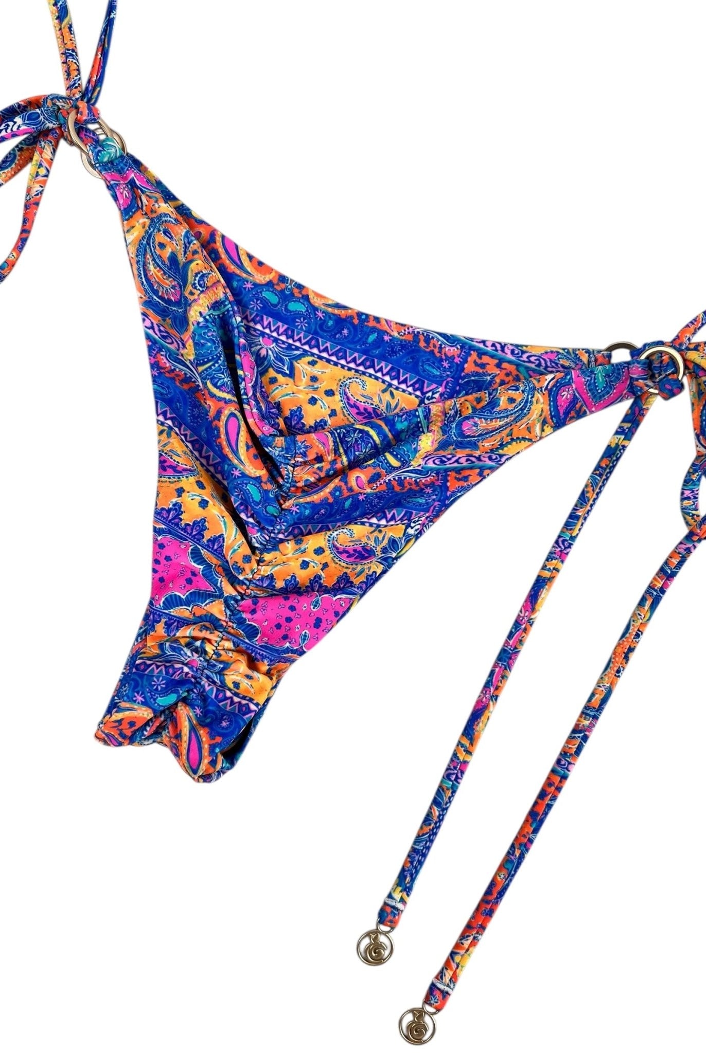 PAISLEY TIDE CHEEKY SCRUNCH BOTTOM - Berry Beachy Swimwear